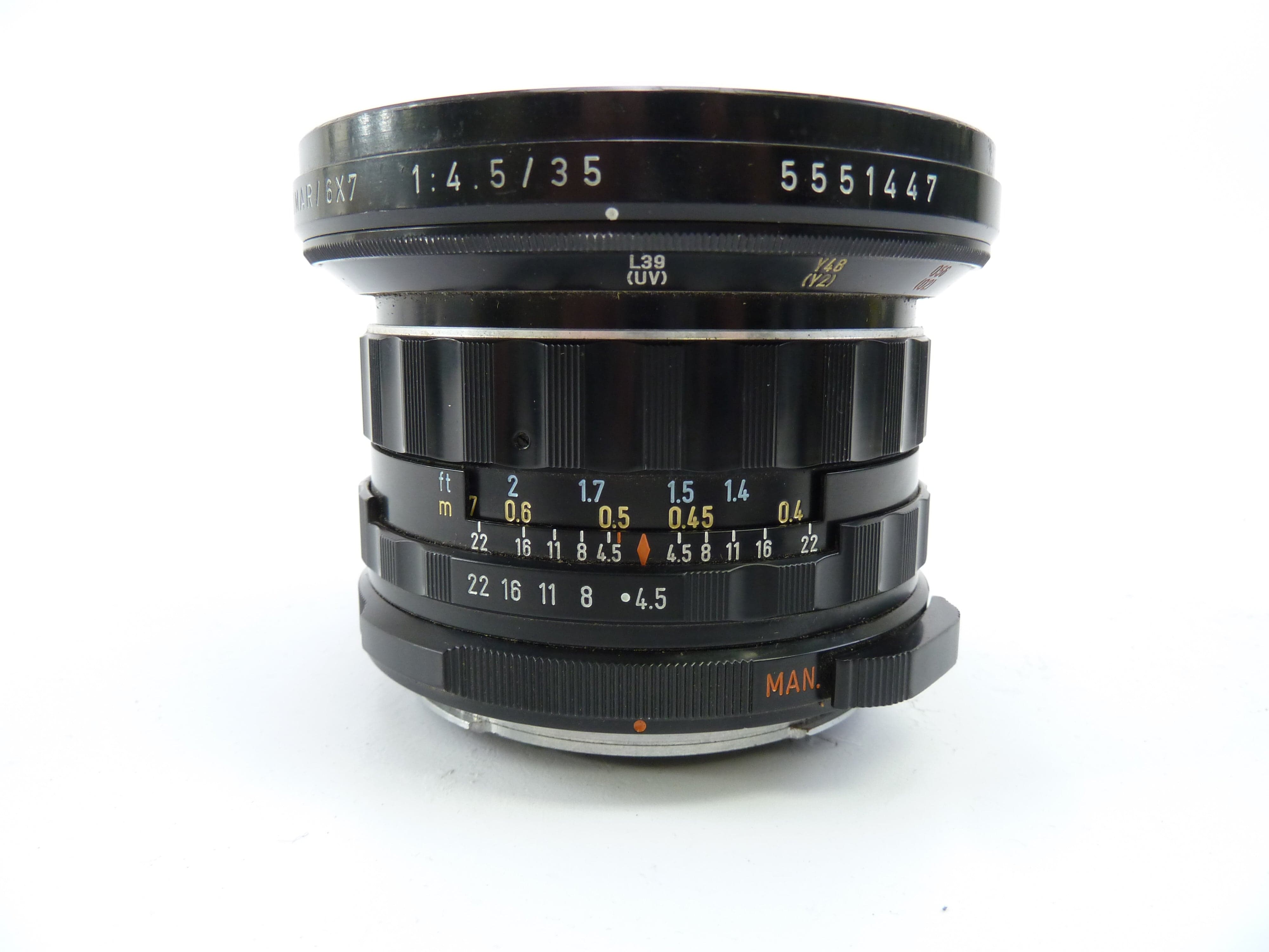 Pentax 6X7 Super Multicoate Fish-Eye Takumar 35MM F4.5 Lens