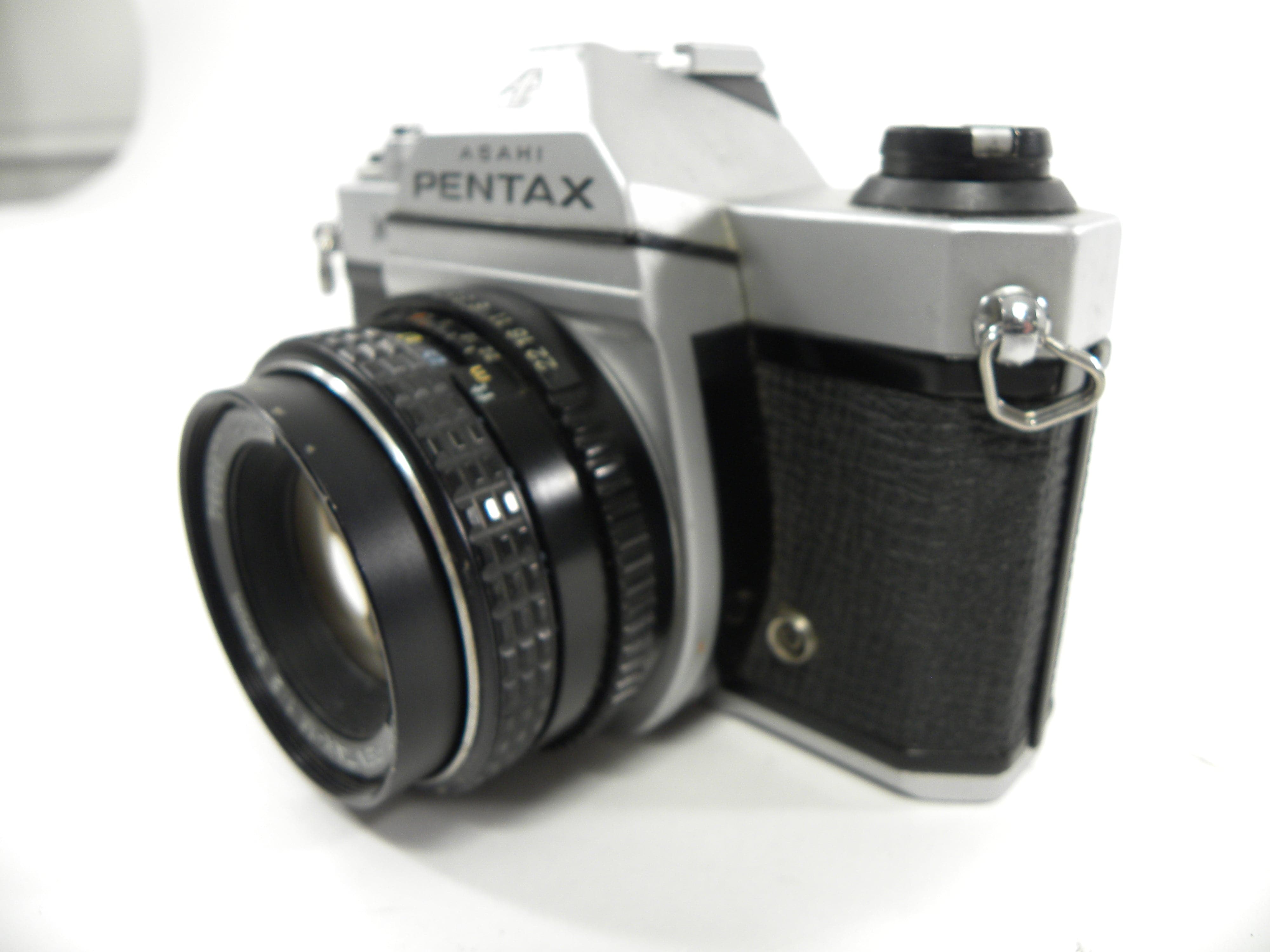 Pentax K-1000 35mm SLR w/Pentax-M SMC 50mm f2 AS IS (parts)