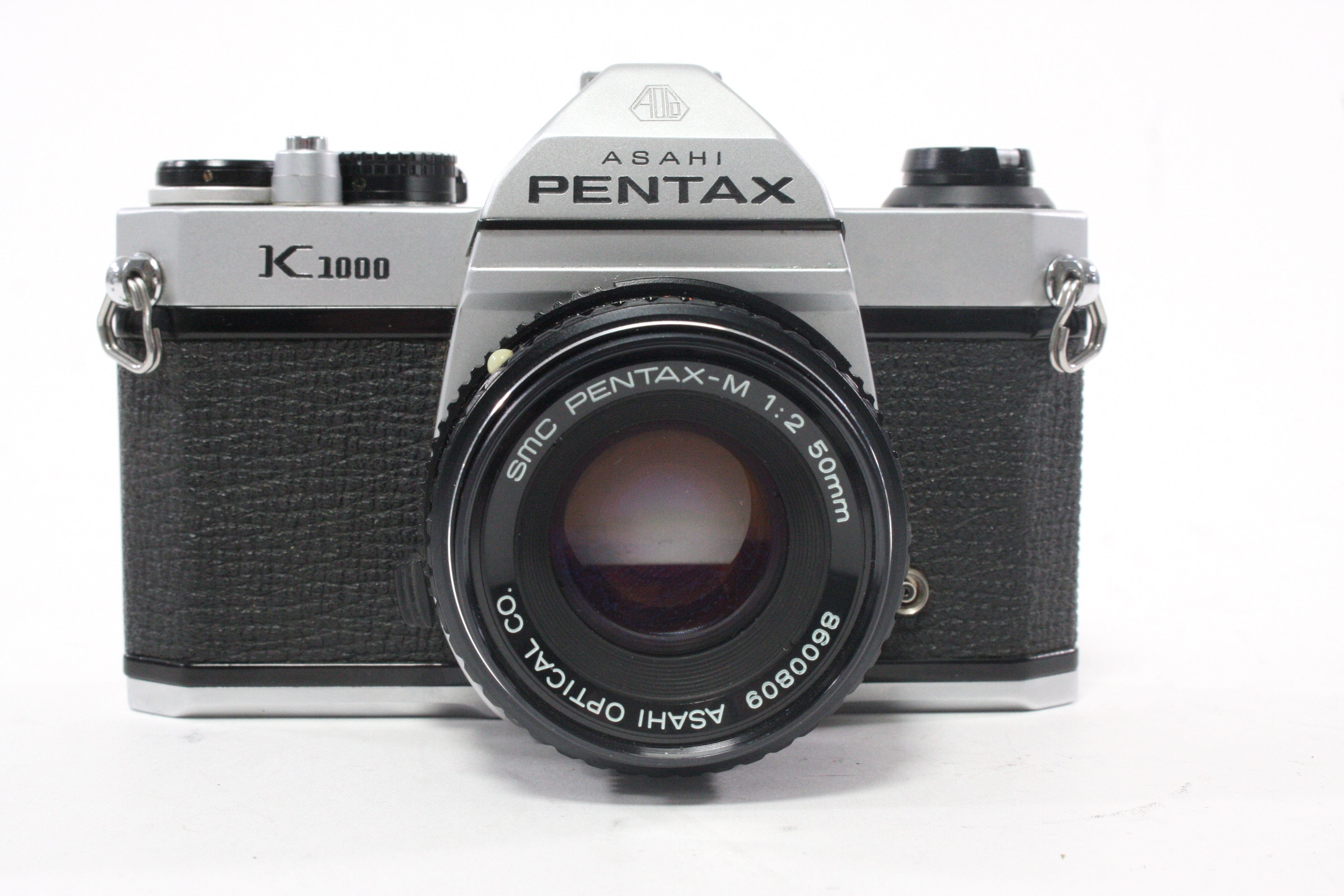 Pentax K1000 SLR Camera with 50mm f/2 Pentax-M SMC Lens