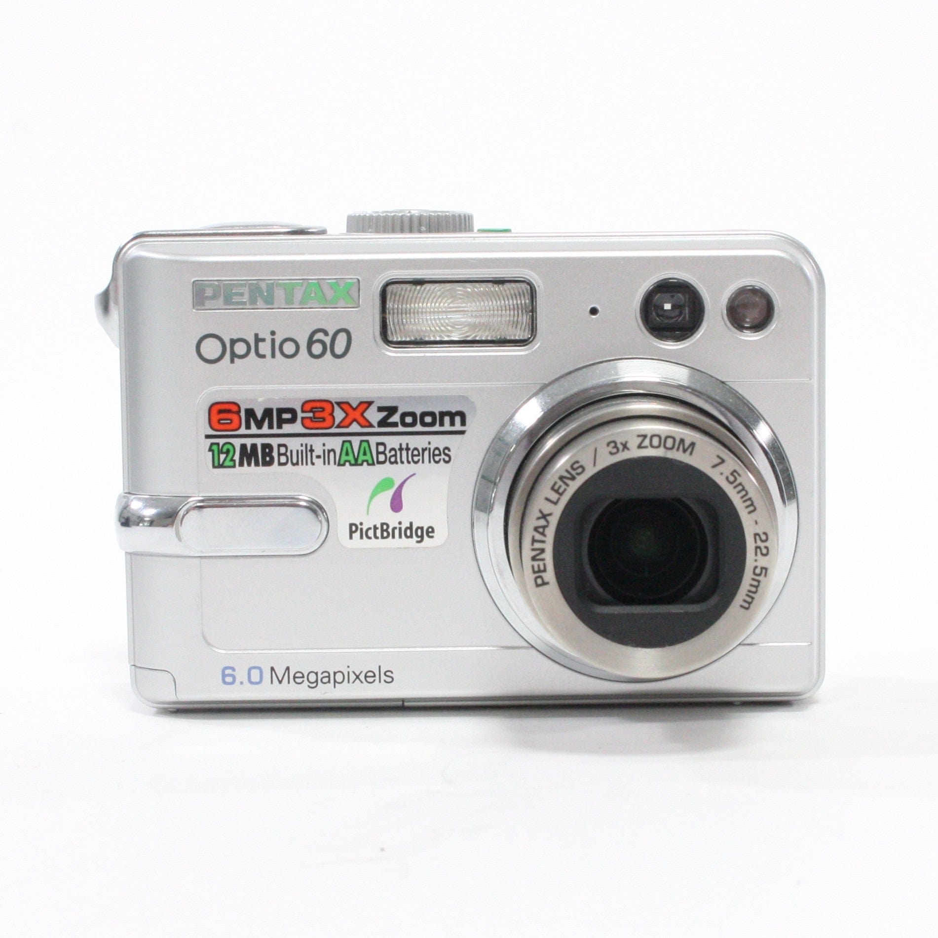 Pentax Optio 60 3x Zoom 6.0mp Point and Shoot Digital Camera