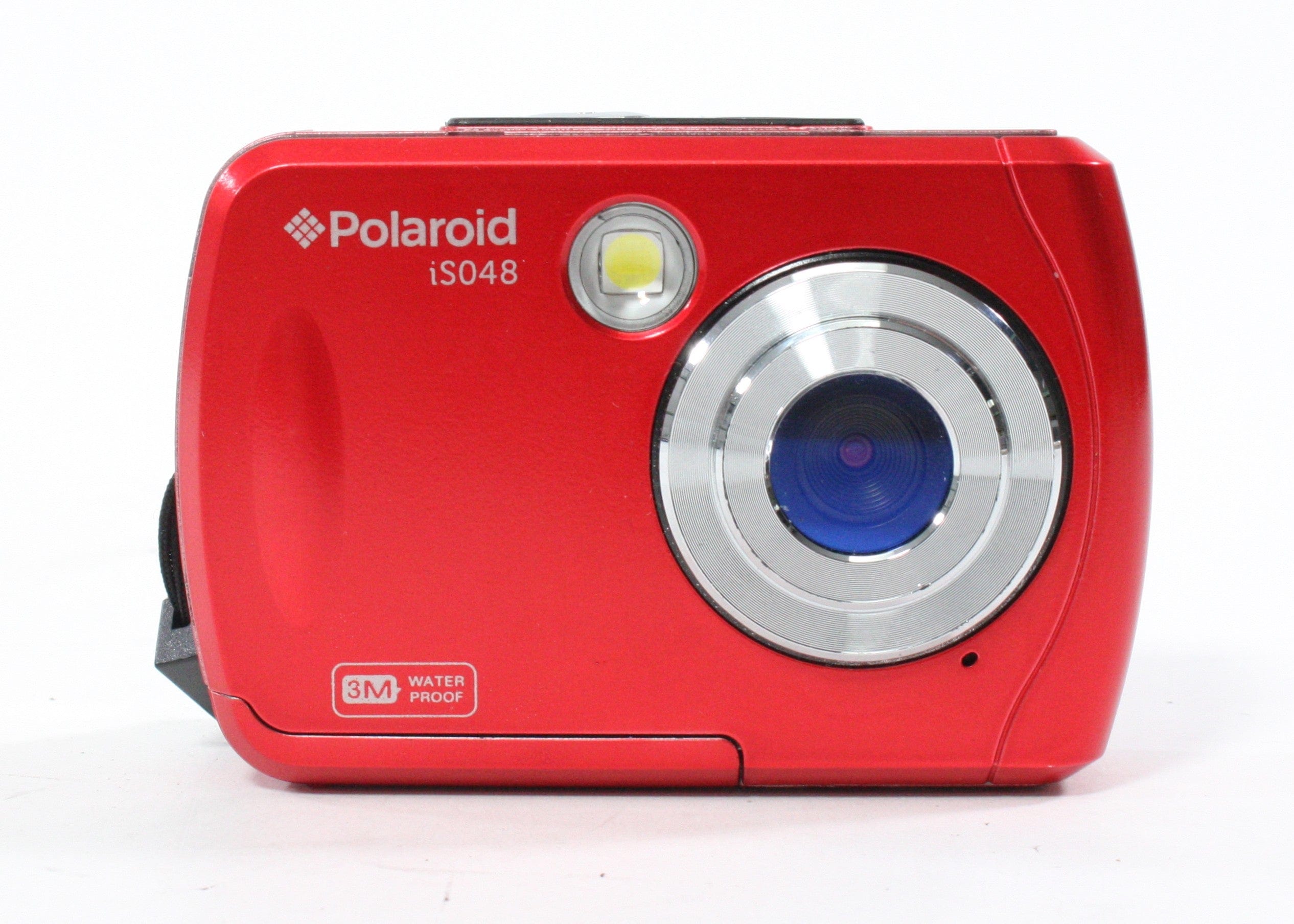 Polaroid iS048 Point and Shoot Digital Camera (Red)