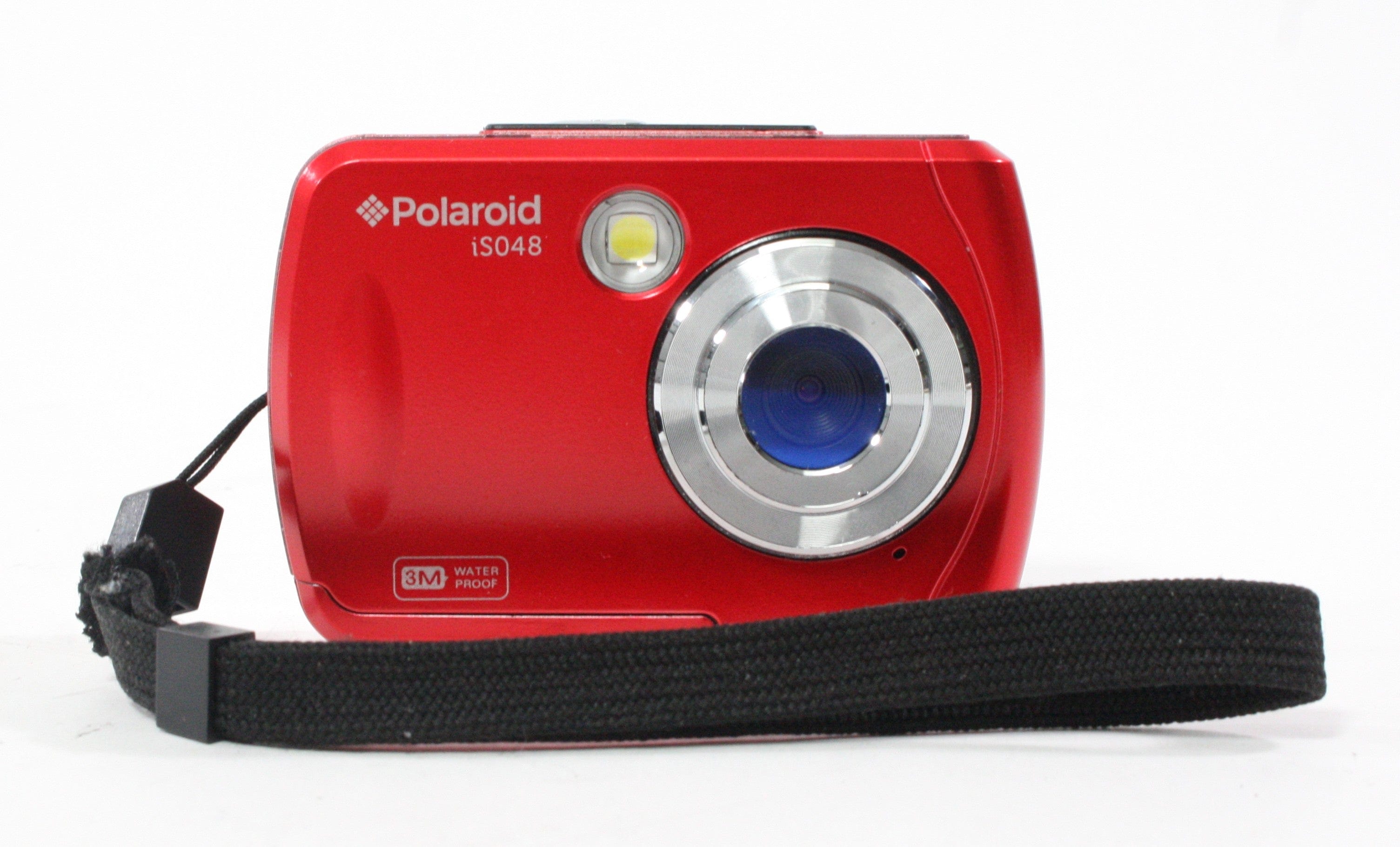 Polaroid iS048 Point and Shoot Digital Camera (Red)