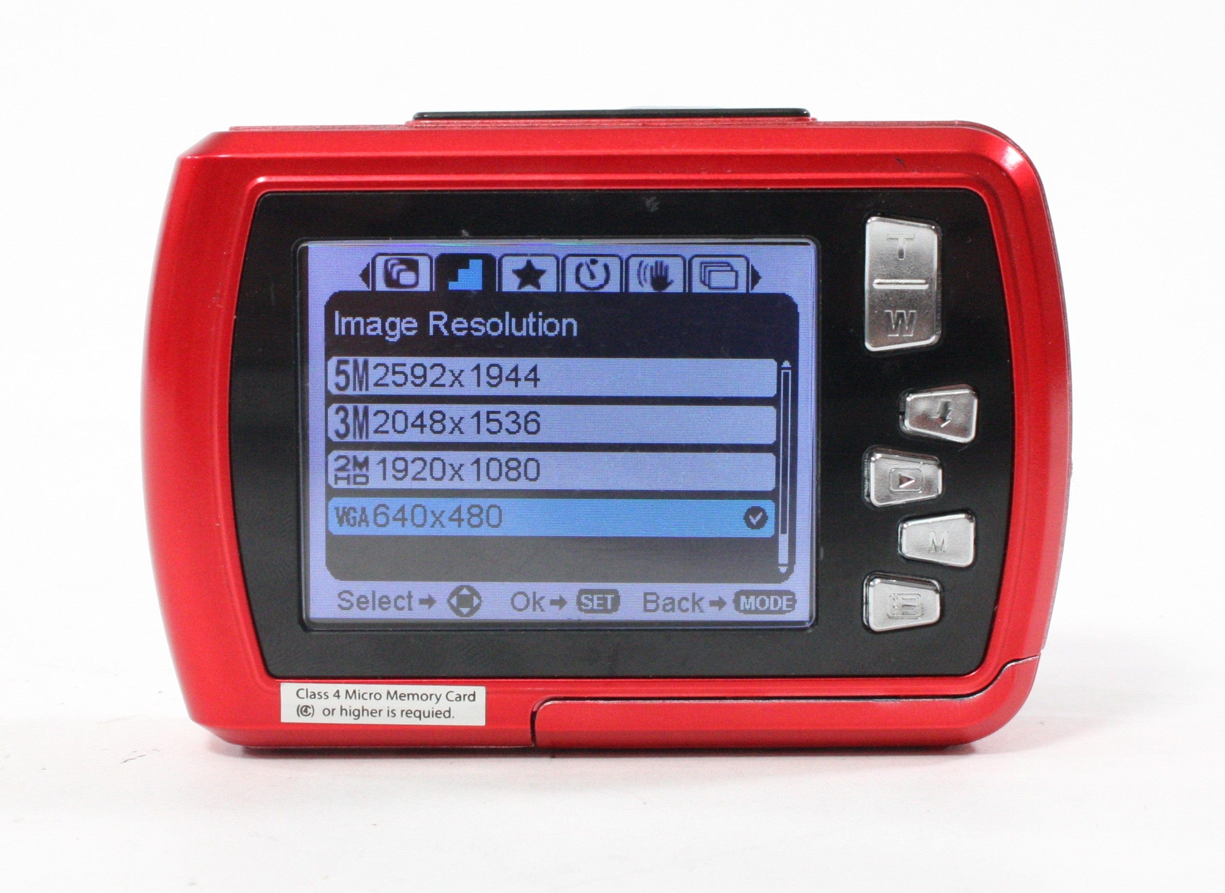 Polaroid iS048 Point and Shoot Digital Camera (Red)