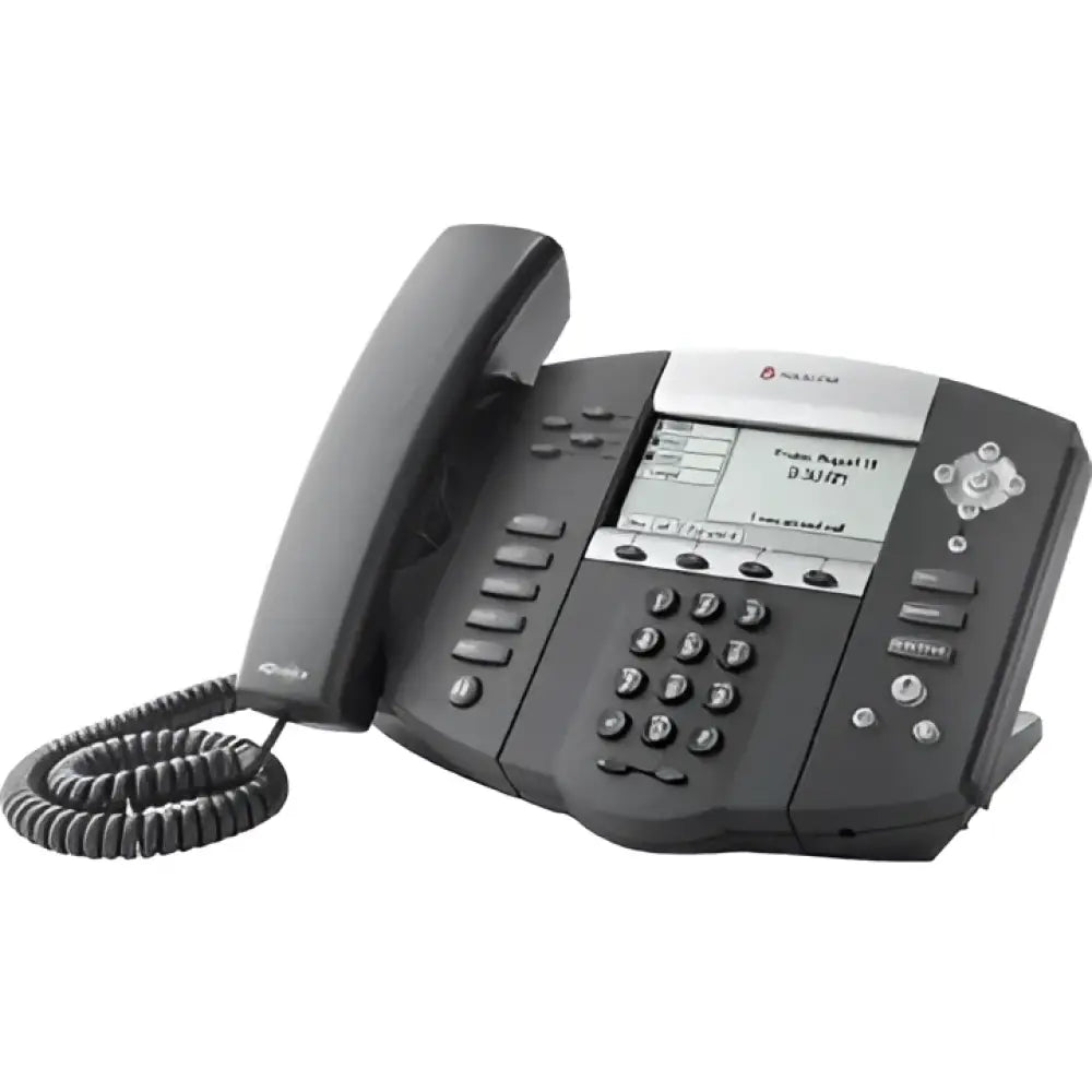 Polycom SoundPoint IP 550 4-Line SIP Phone HD Voice PoE 2200-12550-001 - Refurbished