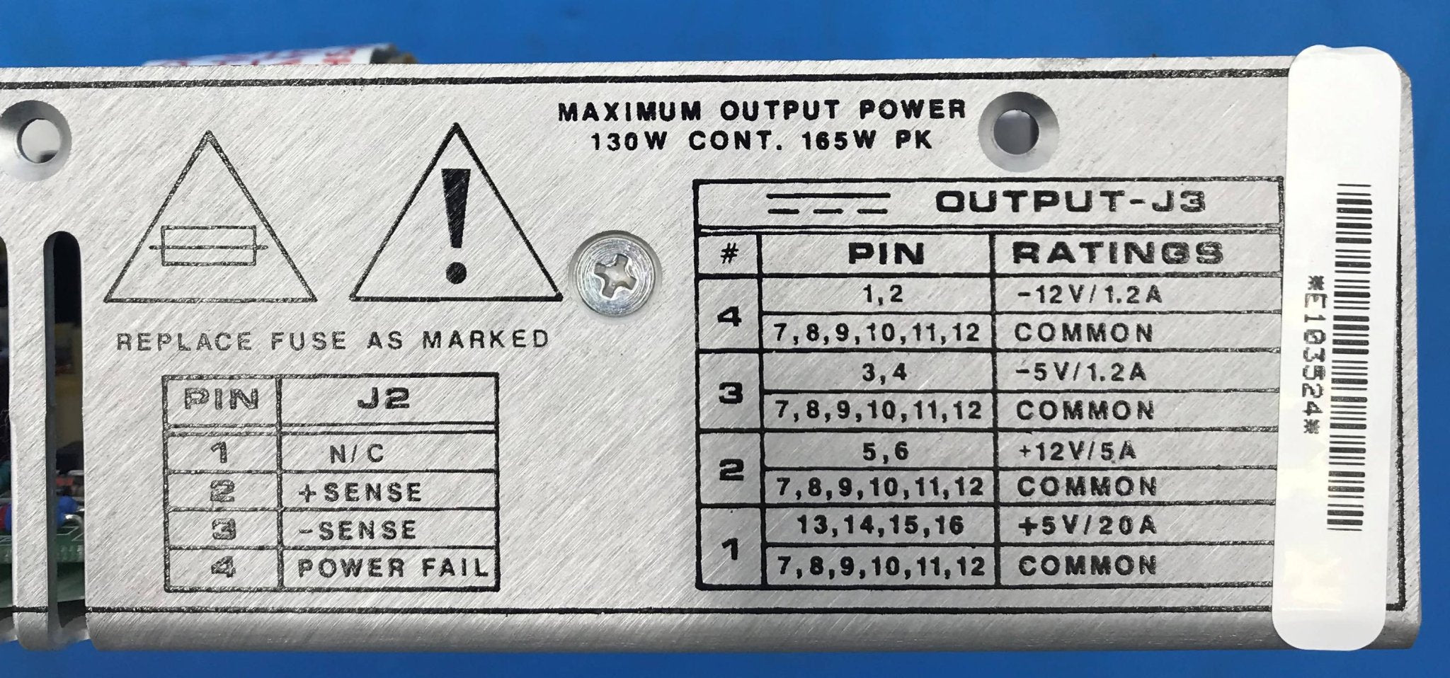 Power Supply Condor (02-32307-0001 Rev M/GPC130B OEC 9600