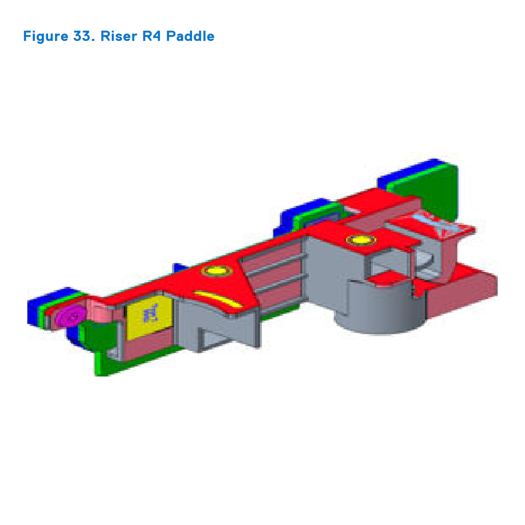 Dell R7625 Riser Config 12 R1-E3X4 Paddle card+R2A+R3B + R4-E3 Paddle card