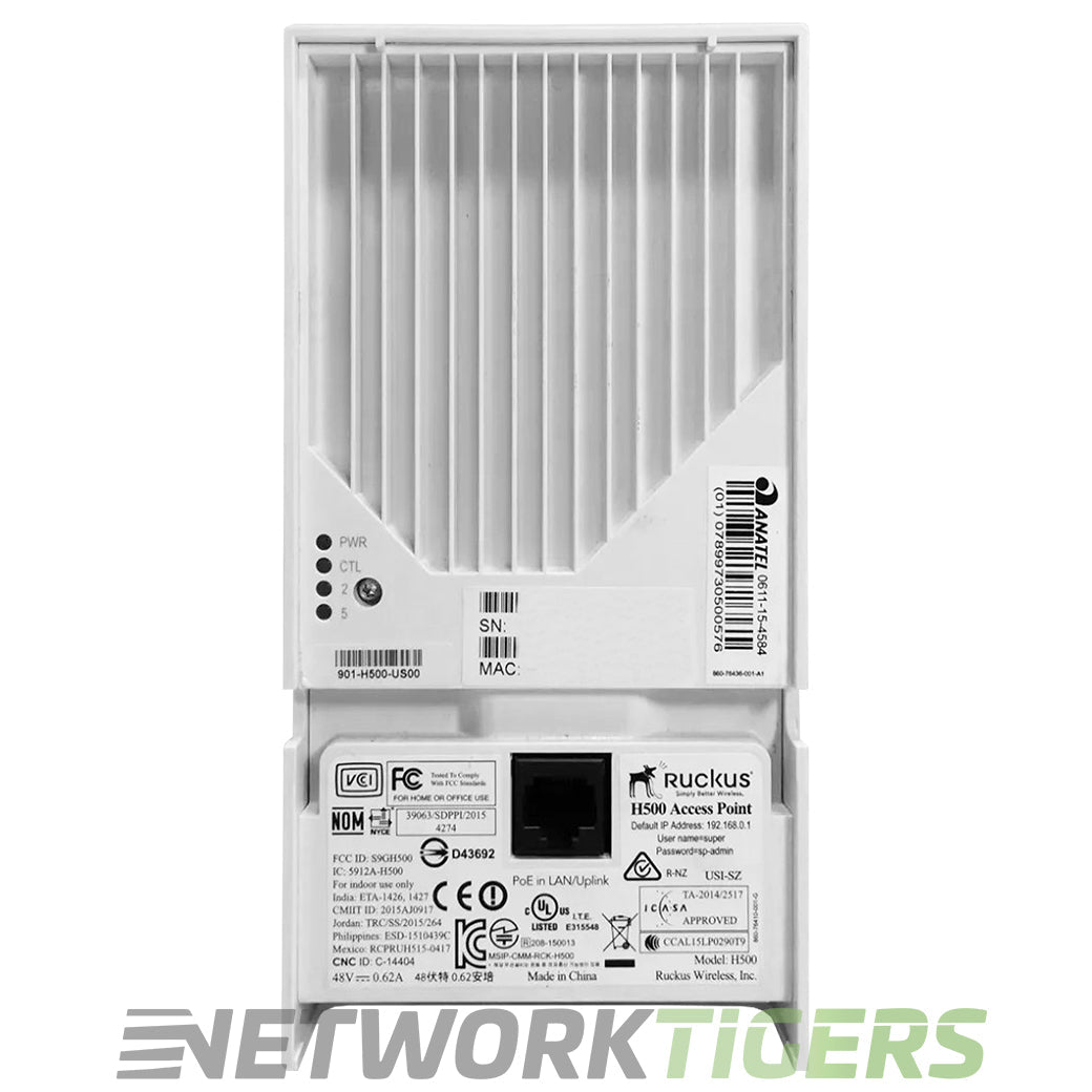 NEW Ruckus 901-H500-US00 Wall-Mountable Dual Radio 2x2 802.11a WAP