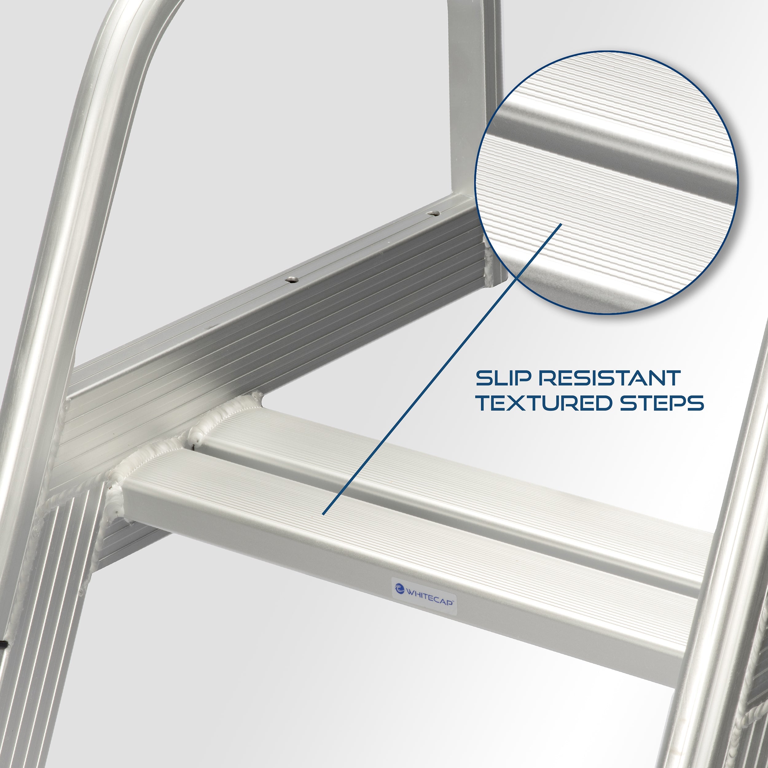 Whitecap S-1865 Aluminum Folding Pontoon Ladder - 4 Step