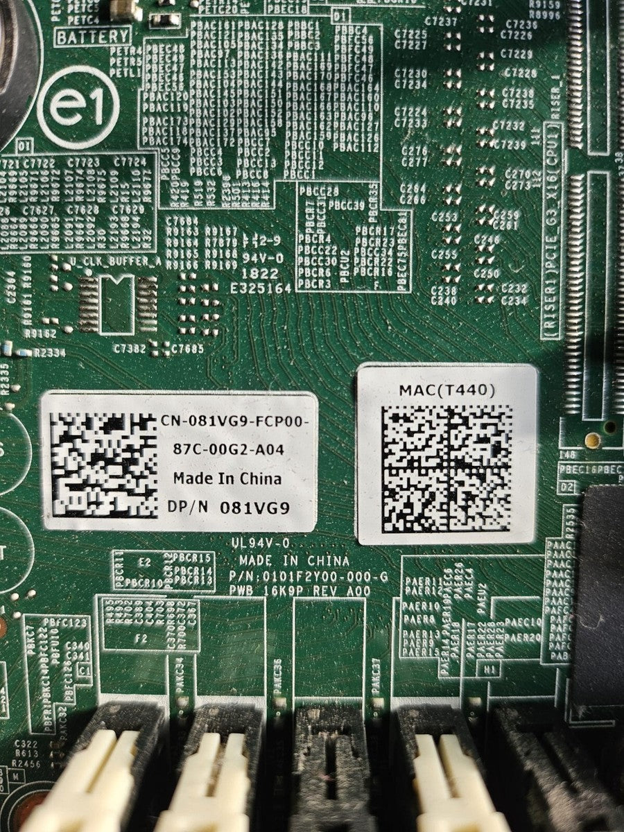 DELL POWEREDGE T440 SERVER MOTHERBOARD SYSTEM MAIN BOARD 81VG9.|226504835652