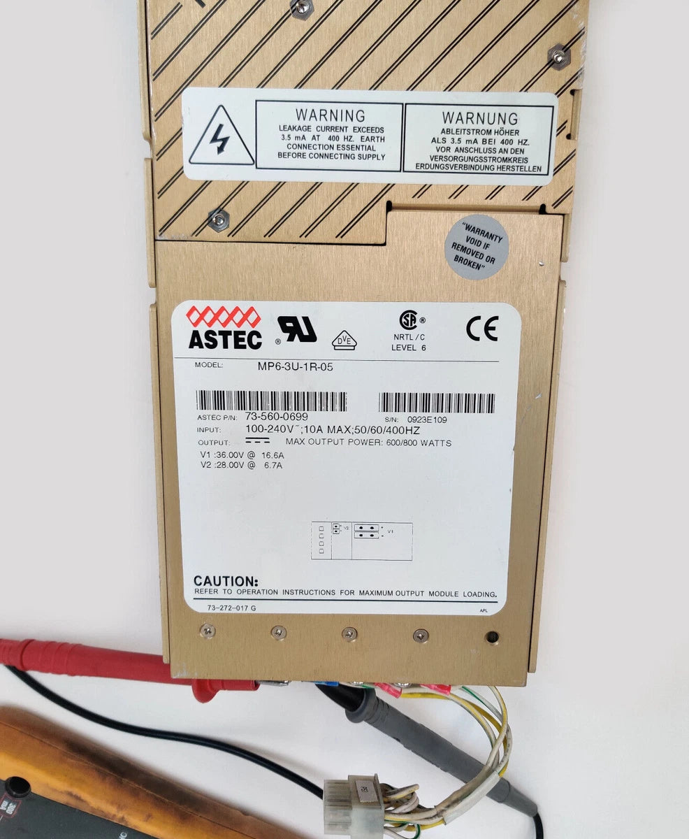 Astec 800W Power Supply MP6-3U-1R-05 73-560-0699 Thermo TSQ Quantum MS Working