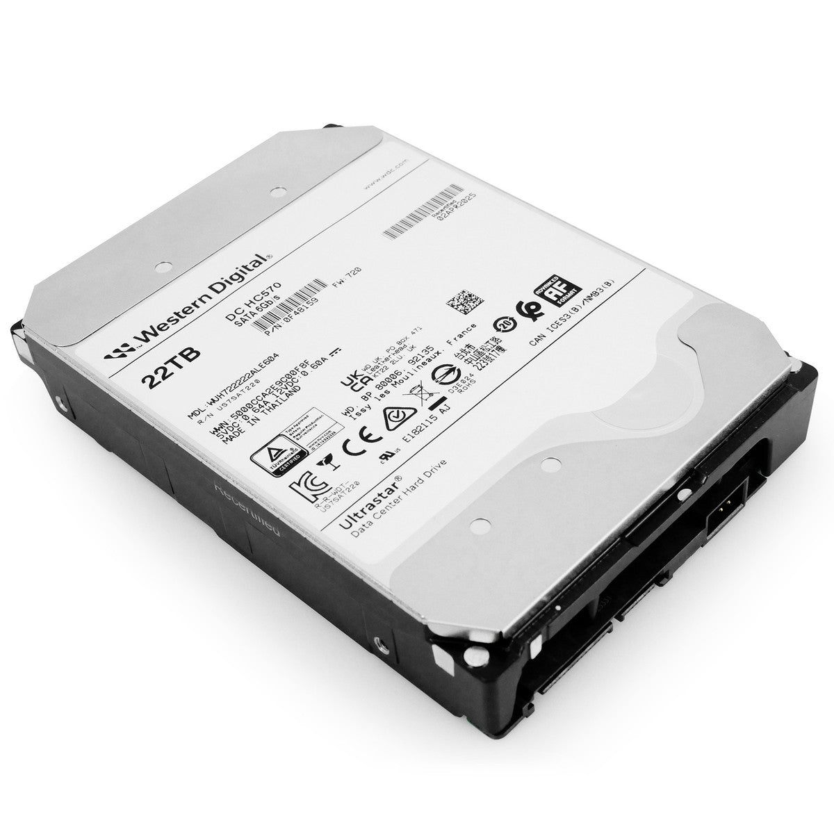 WD Ultrastar HC570 22TB WUH722222ALE604 0F48159 7.2K RPM SATA 6Gb/s 3.5" HDD|127261911965