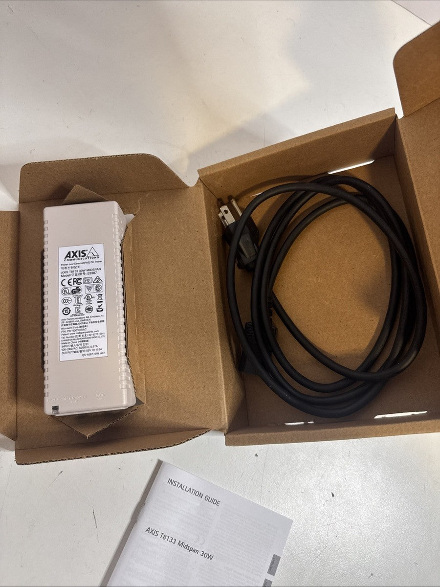 Axis T8133 30W High Power Over Ethernet Midspan (P/N:5900-294)|227065955041