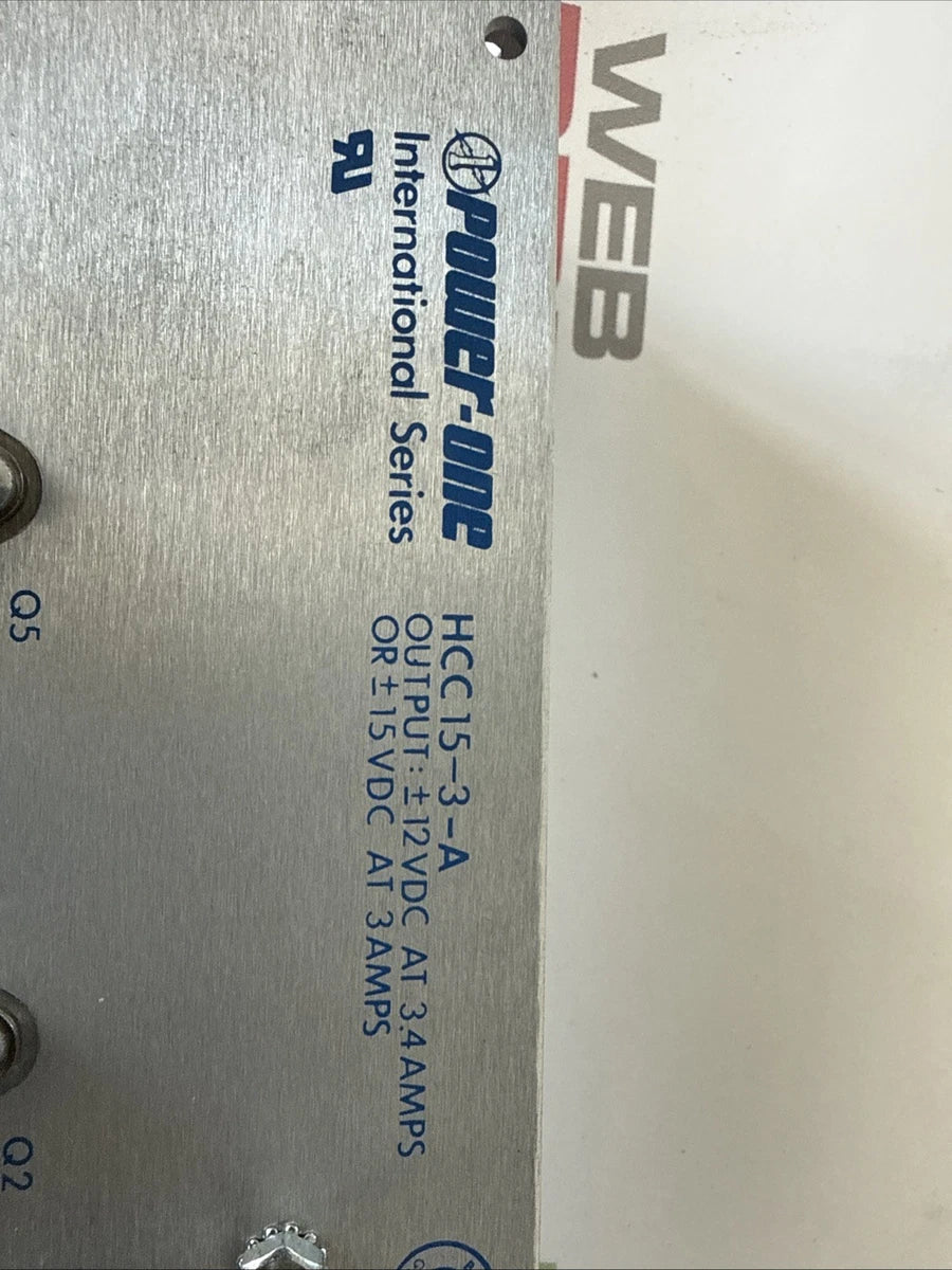 POWER-ONE Power Supply HCC15-3-A Used #71491