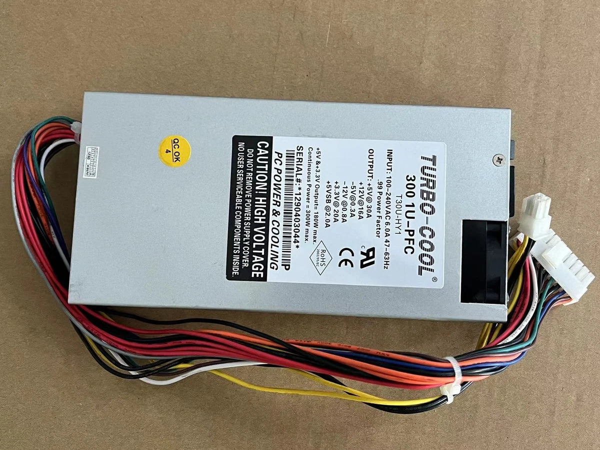 For TURBO-COOL 300 1U-PFC T30U-HY1 For EDGE System Dedicated Power Supply 300W/-