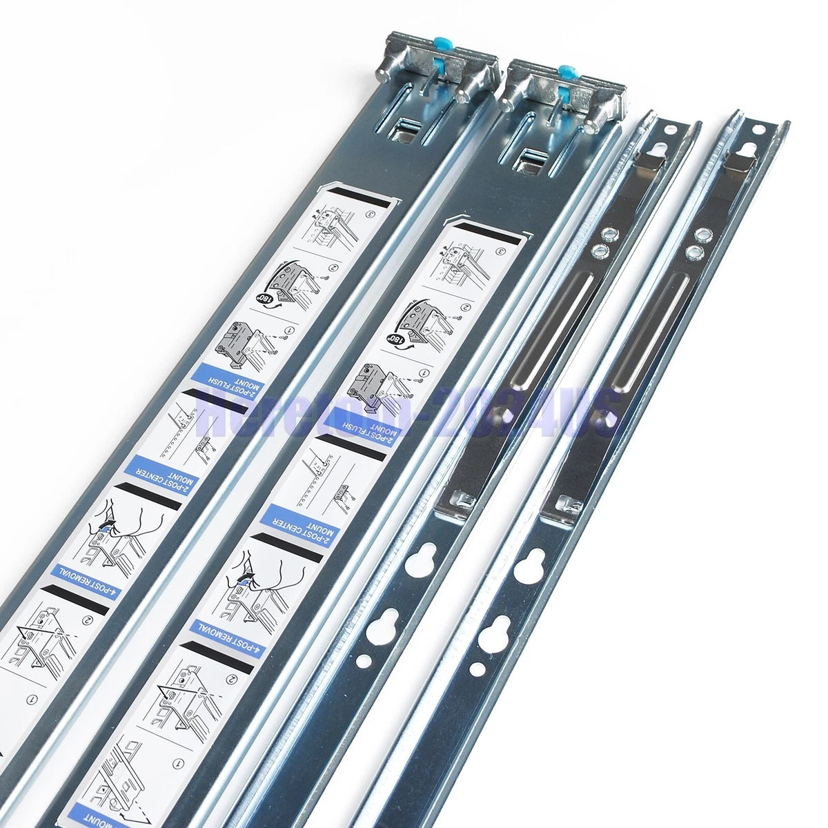 Dell PowerEdge R330 R430 R740 R6415 R640 1U Static Ready Rail Rails Kit 053D7M|335580625381