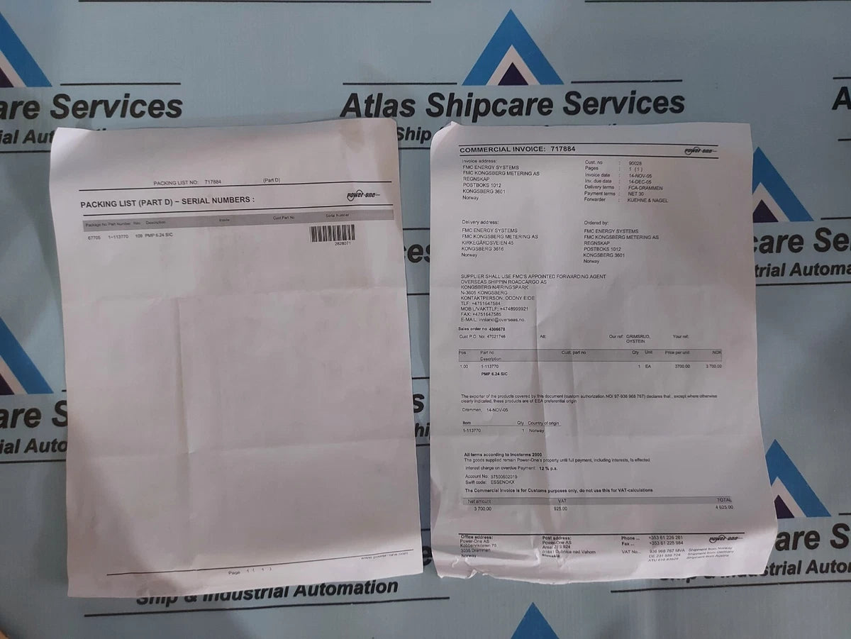 POWER-ONE PMP 6.24 SIC POWER SUPPLY