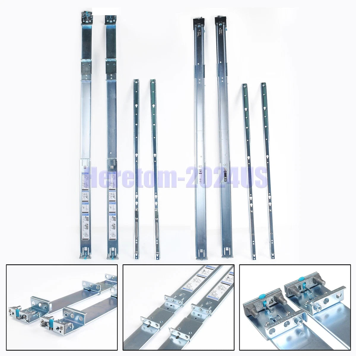 Dell PowerEdge R330 R430 R740 R6415 R640 1U Static Ready Rail Rails Kit 053D7M|335580625381