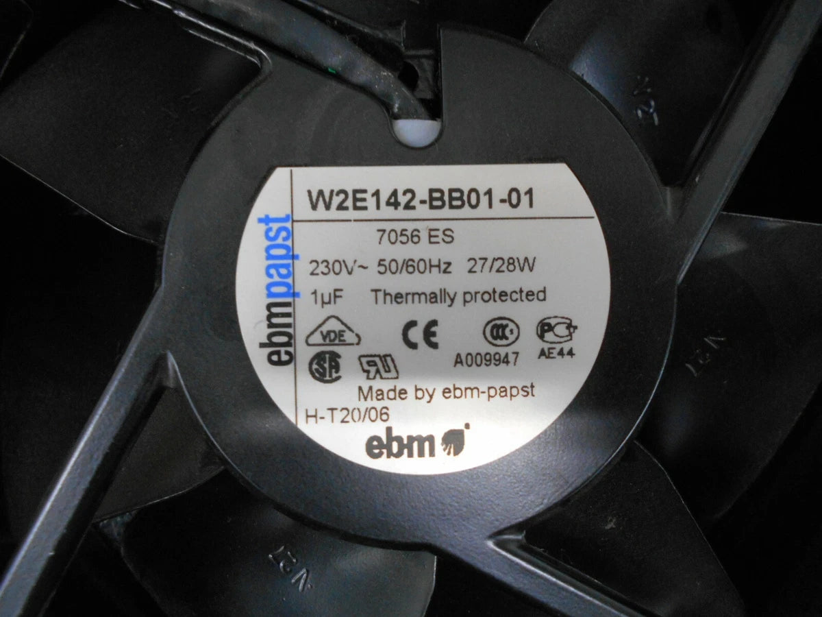 EBM PAPST AC AXIAL COMPACT FAN 7056 ES W2E142 BB01 01 230V 50/60Hz 27/28W 1µF|363815659723