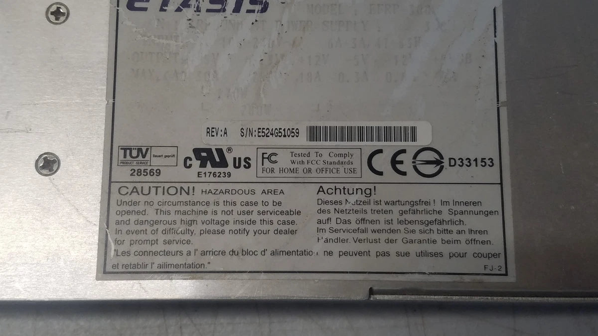 Etasis EFRP-300 Power Module 300W Worked on Removal High Efficiency Rated 4049|257331889579