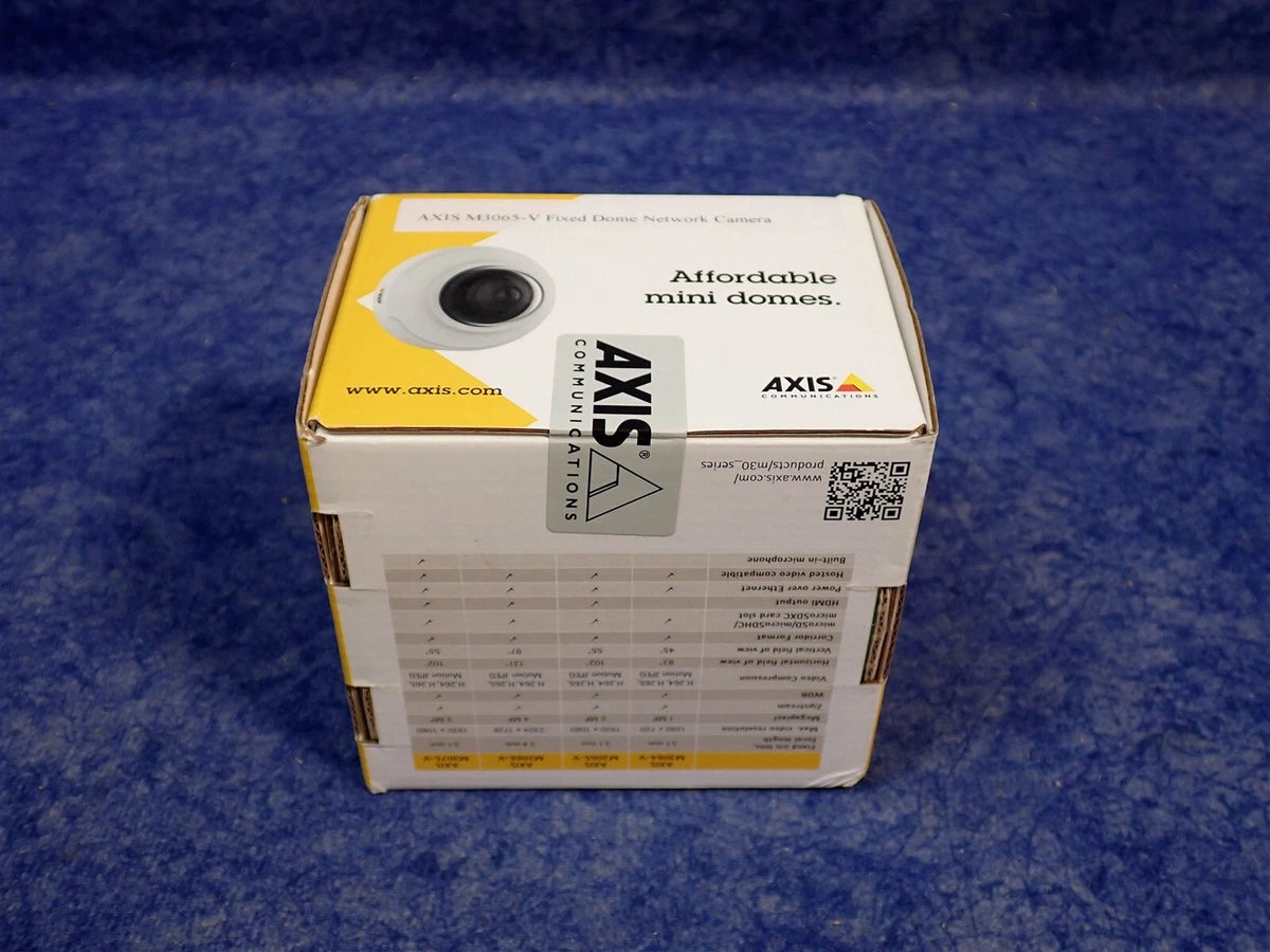 NEW Axis M3065-V Fixed Dome Network Camera Surveillance, Indoor 01707-001 (G130