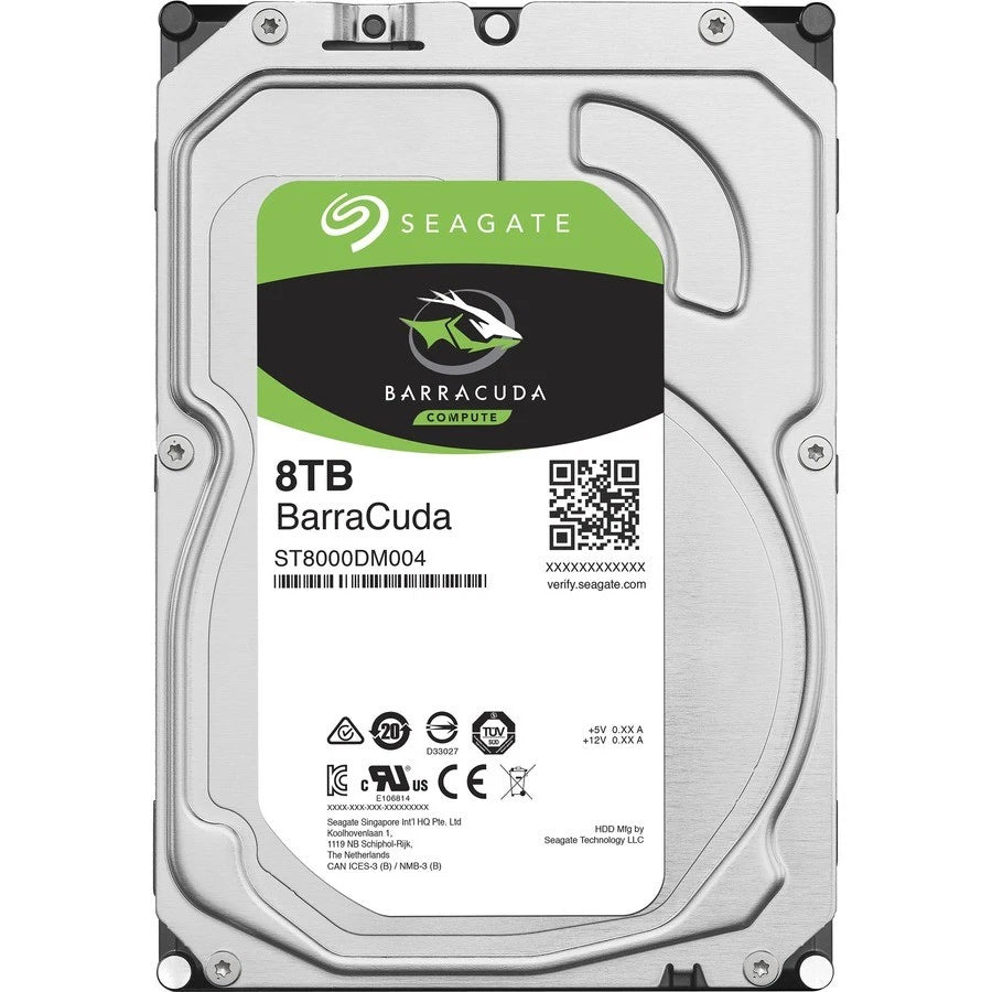 Seagate BarraCuda ST8000DM004 8 TB Hard Drive - 3.5" Internal - SATA (SATA-600