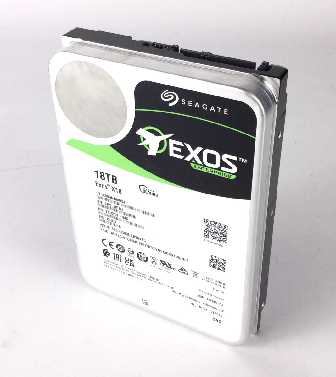 Seagate HDD Exos X18 ST18000NM005J 18TB SAS 3.5" Server Hard Disk Drive