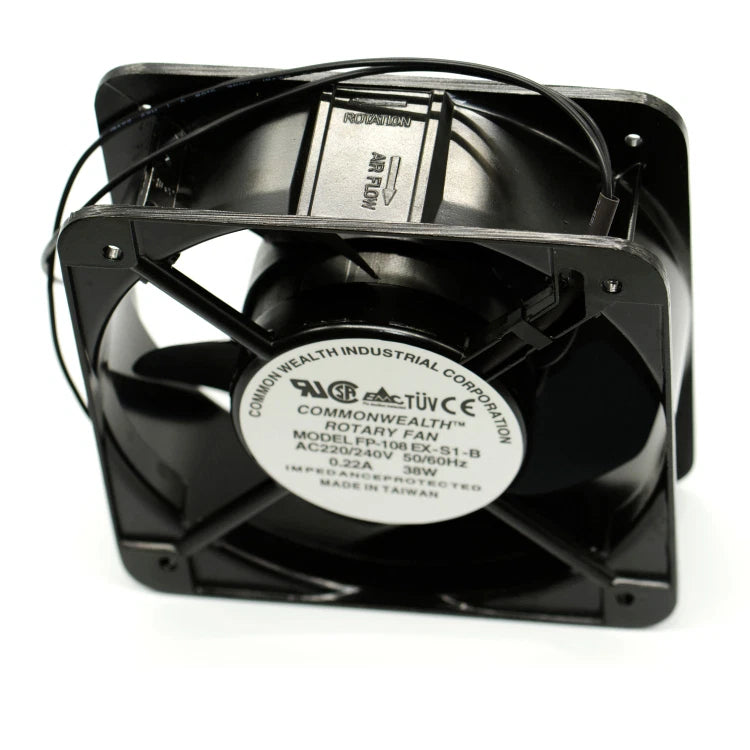 Commonwealth FP-108EX-S1-B Rotary Cooling Fan AC220/240V 50/60HZ 0.22A 38W 150mm|183917028387