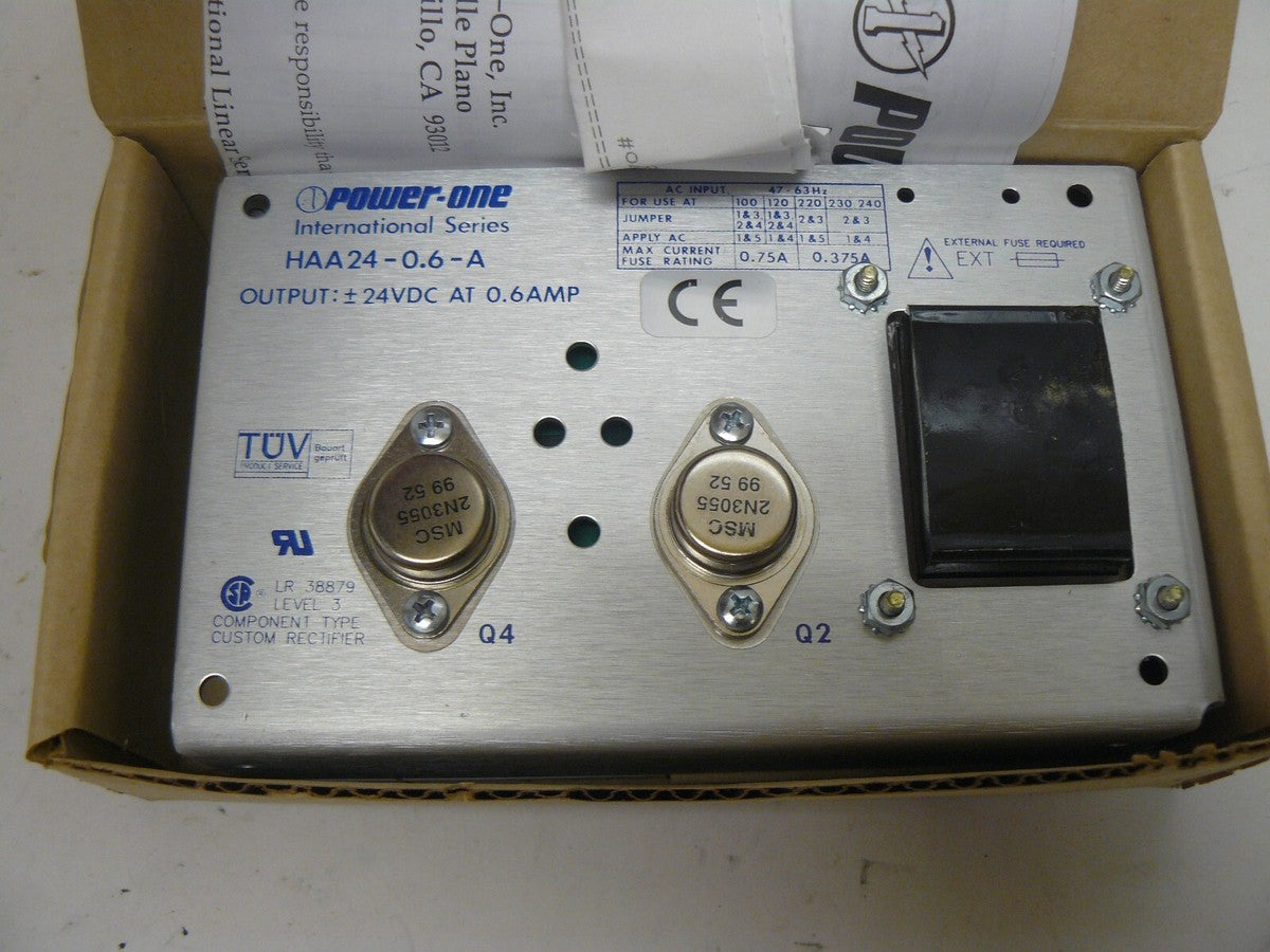 Power One HAA24-0.6-A power supply input 100-120-220-230/240 ac output 24vdc new