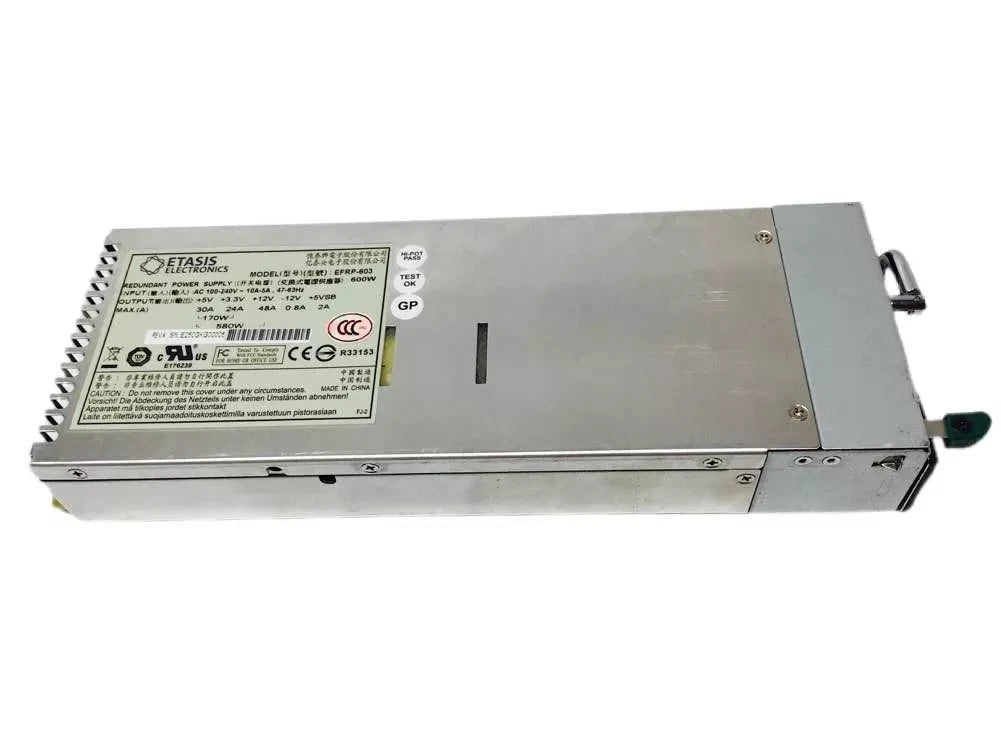 Etasis EFRP-603 600W PSU 100-240V AC Redundant Switching Hot Swap Power Supply|356495543093