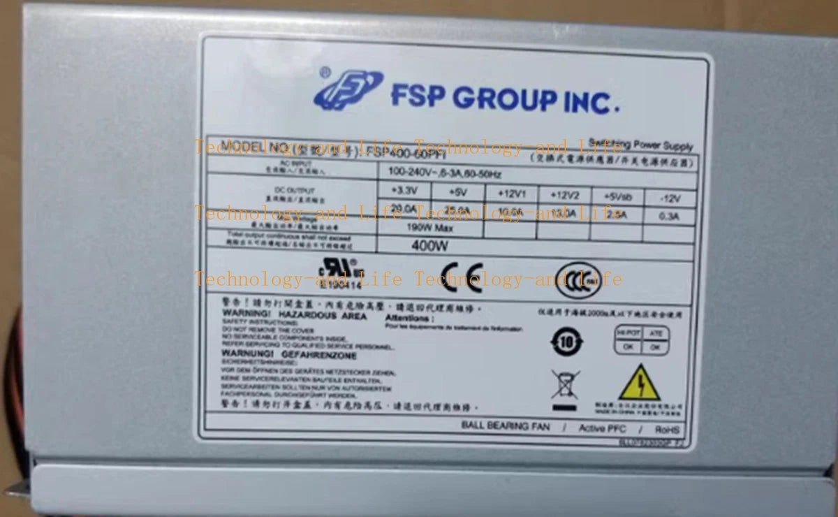 New In Box FSP FSP400-60PFI Power Supply - Free Shipping