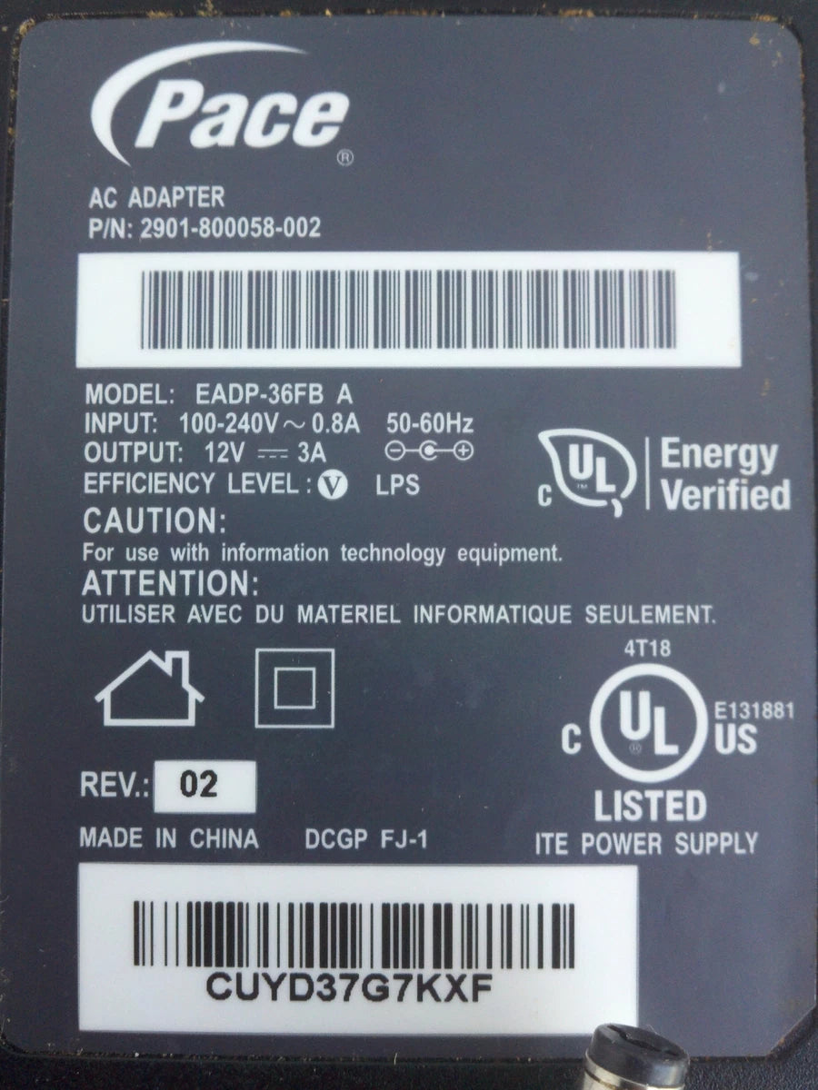 Fortinet FortiGate 80C Firewall Power Supply 2901-800058-002 EADP-36FB Pace|326336839648