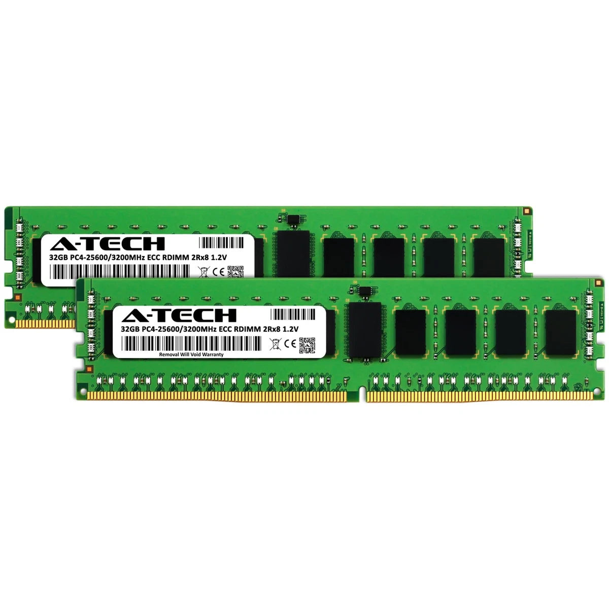 64GB Kit (2x32GB) DDR4 3200MHz PC4-25600 ECC RDIMM 2Rx8 1.2V Dual Rank|306534287831