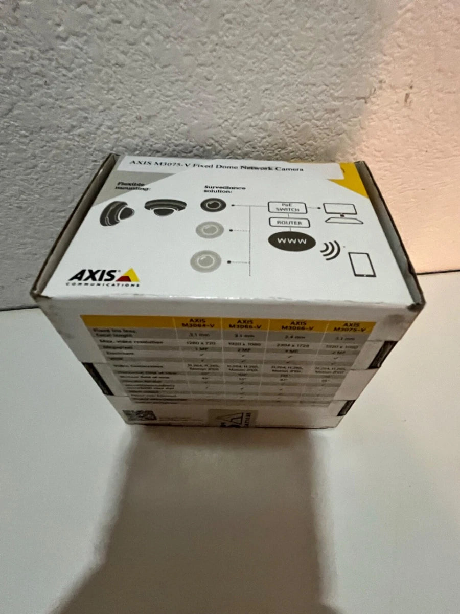 Axis M3075-V Network Dome Camera 1080p 01709-001 NEW SEALED IN BOX