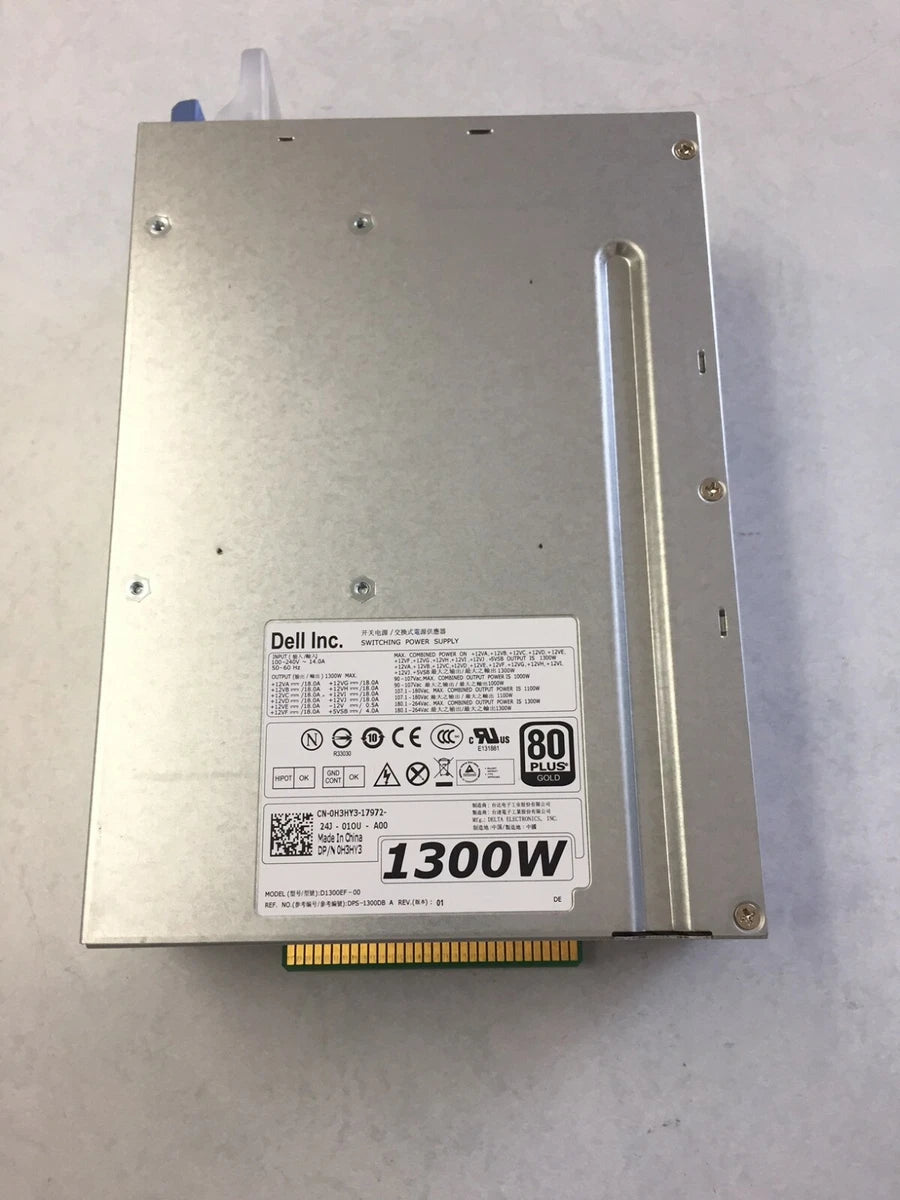 09JX5,0T6R7, 6MKJ9 Dell Power Supply 1300 Watts for Precision T7610