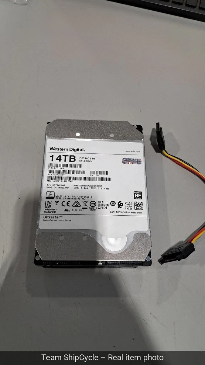20 WD HC530 WUH721414ALE604 14TB SATA 6G 35 7200RPM Enterprise Hard Driv G2U|177644945285