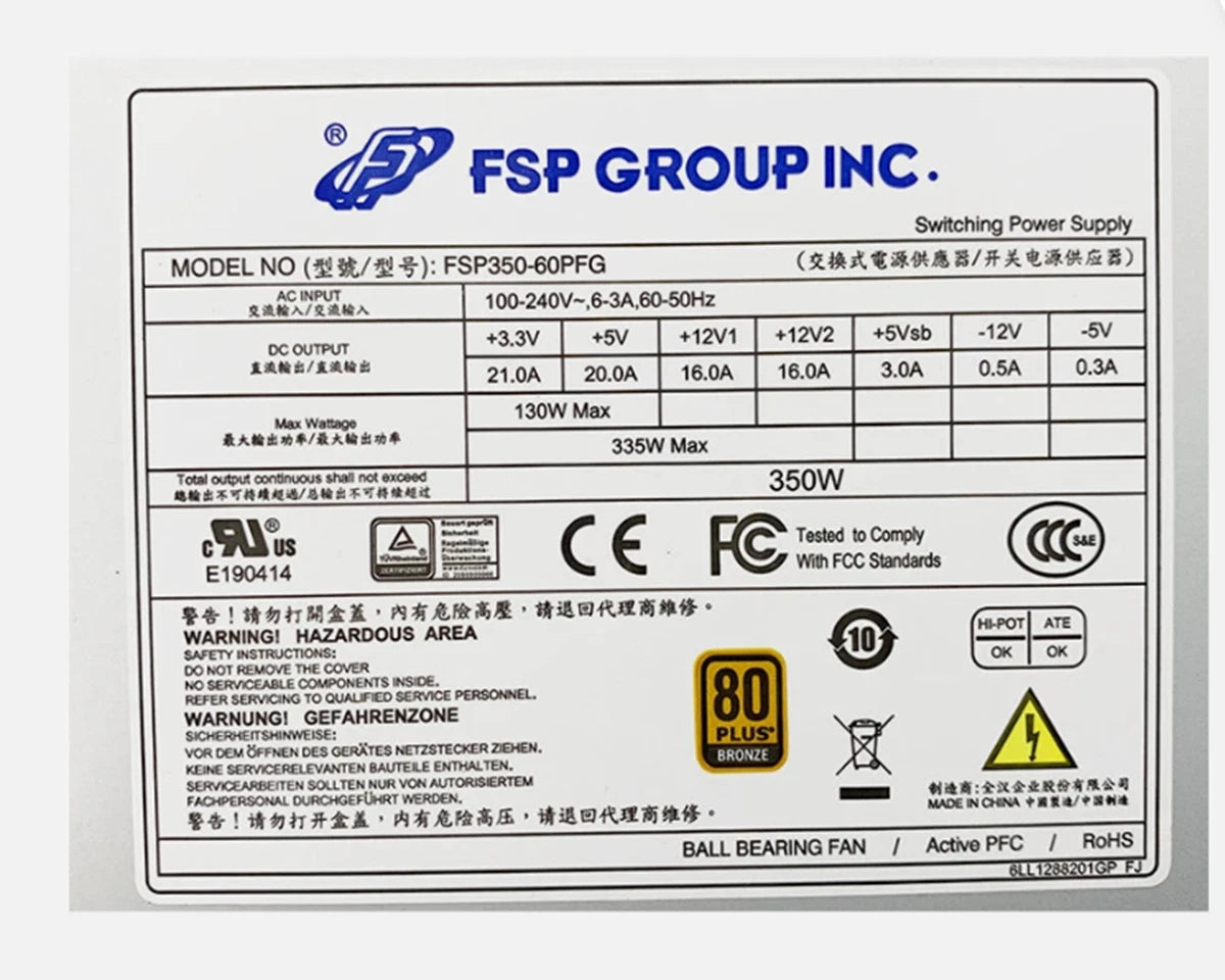 New In Box FSP FSP350‑60PFG Power Supply 350 W