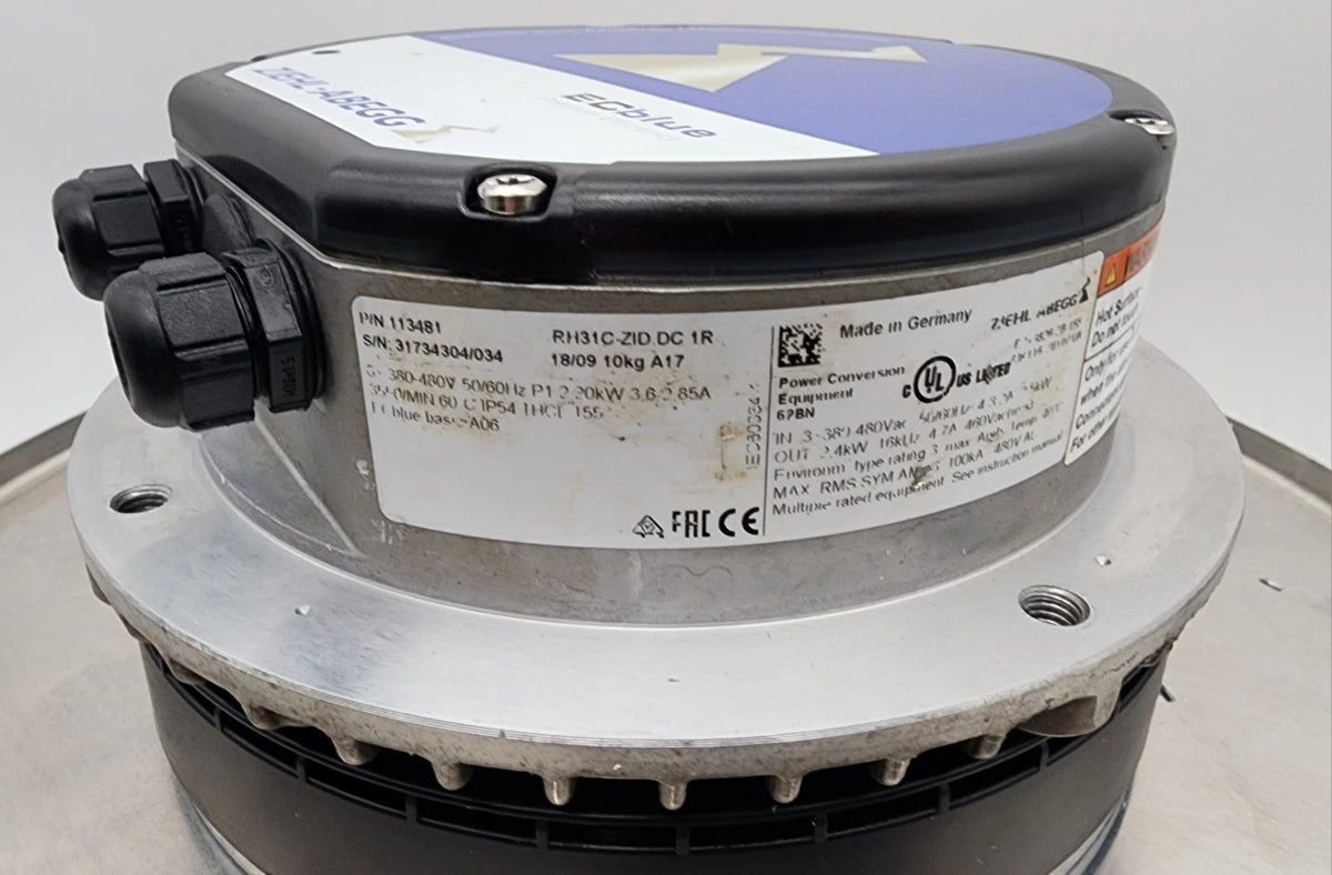 ZIEHL-ABEGG RH31C-ZID. DC 1R 113481, Centrifugal Fan *NDA AVAILABLE*|365963772526