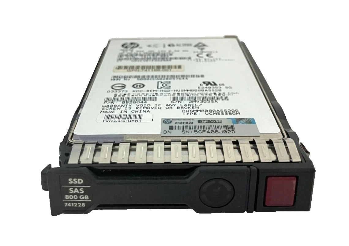 HP MO0800JDVEV SSD 800GB SAS 12Gb/s 2.5" 741134-003 512 b/s|156224083202