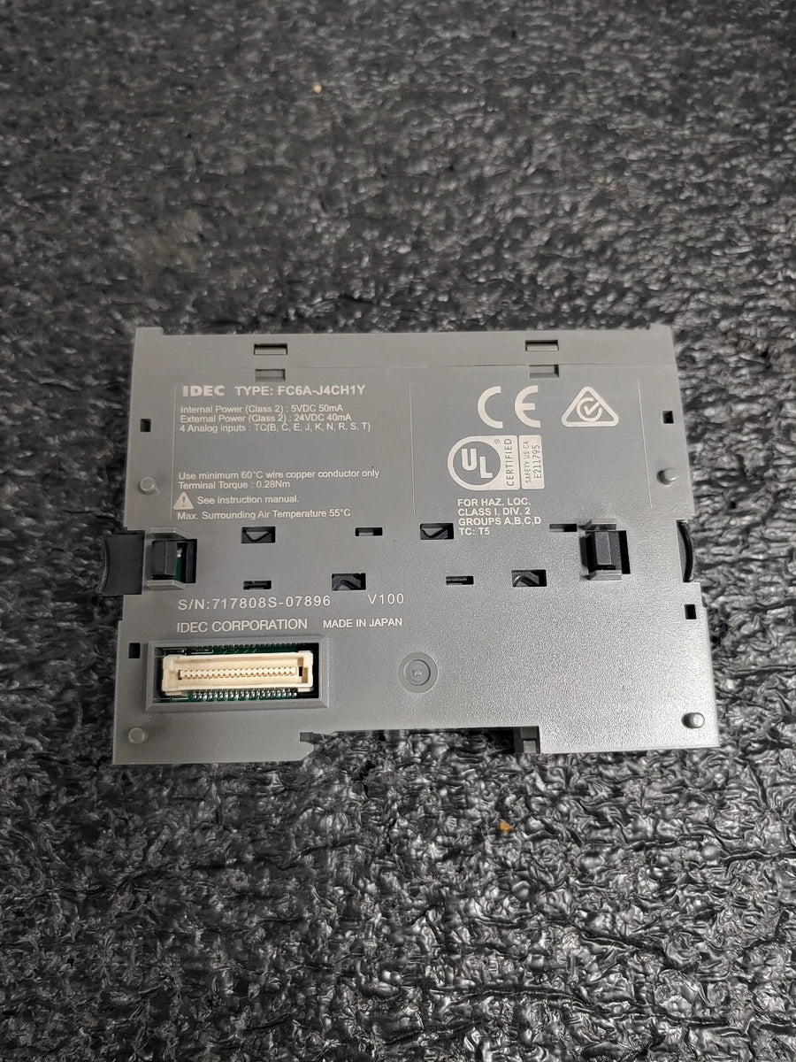 IDEC FC6A-J4CH1Y FC6A MicroSmart PLC 4-pt Isolated Thermo Module|389293014553