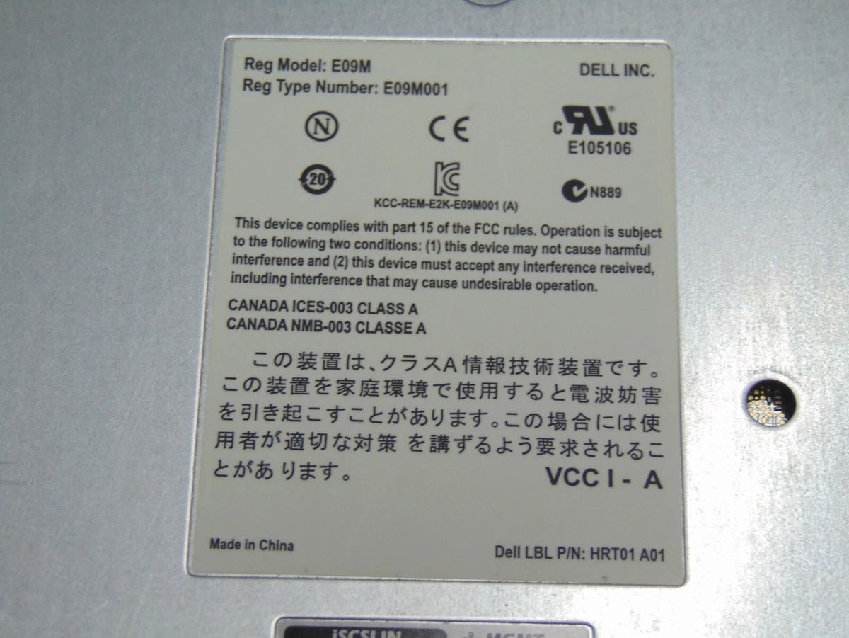 Dell EqualLogic Type 12 Control Module E09M - TYPE No E09M001|355696234302