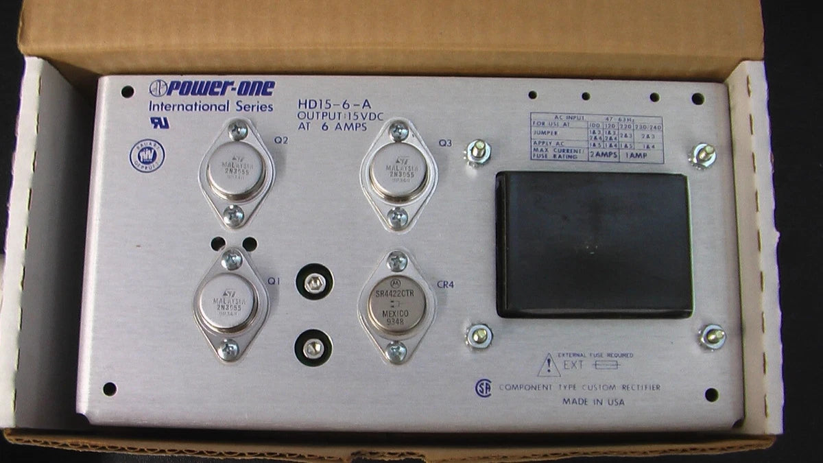 Power One HD15-6-A Linear Power Supply 6A 15VDC NOS in the box