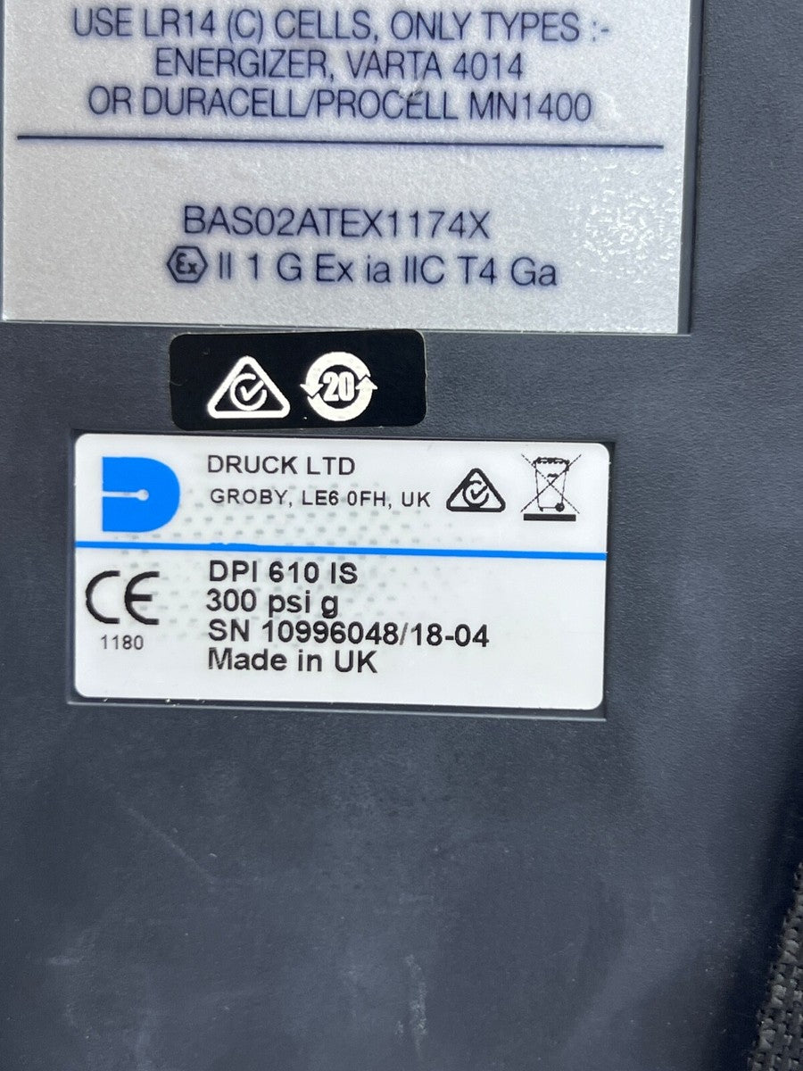 DRUCK DPI 610 IS PRESSURE CALIBRATOR 300 PSI G|286247466376