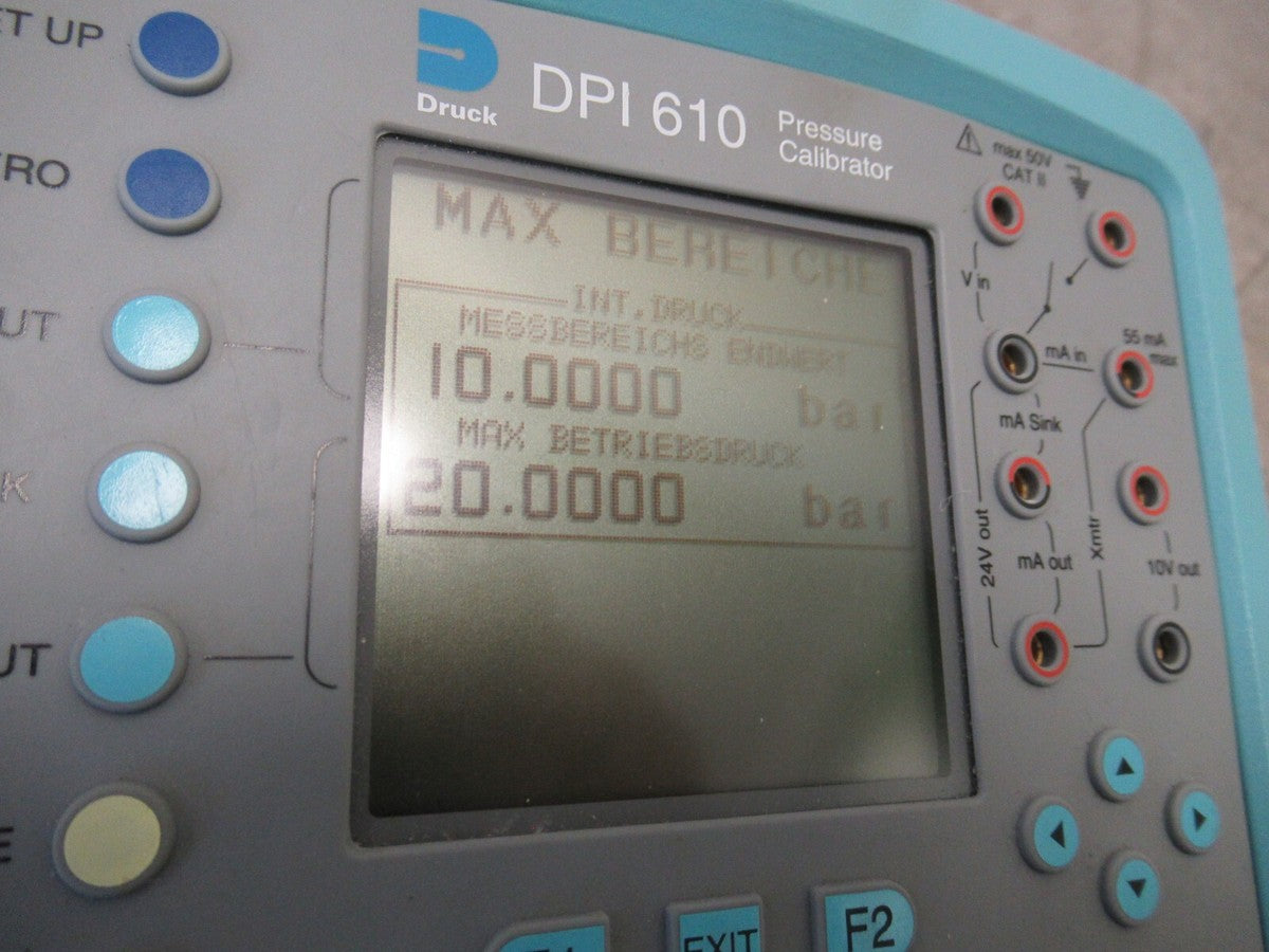 Pressure Limited DPI 610 Pressure Calibrator