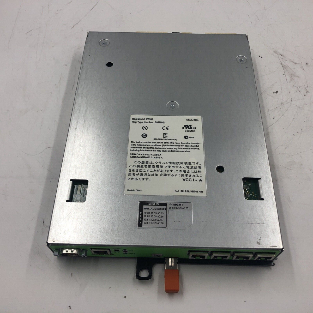 DELL EQUALLOGIC CONTROL MODULE TYPE 11 CONTROLLER MODULE E09M001 E09M|156769239125