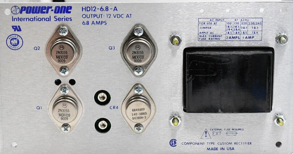 HD12-6.8-A Power-One 6.8-A 12VDC Open Frame Power Supply -SA|156575664324