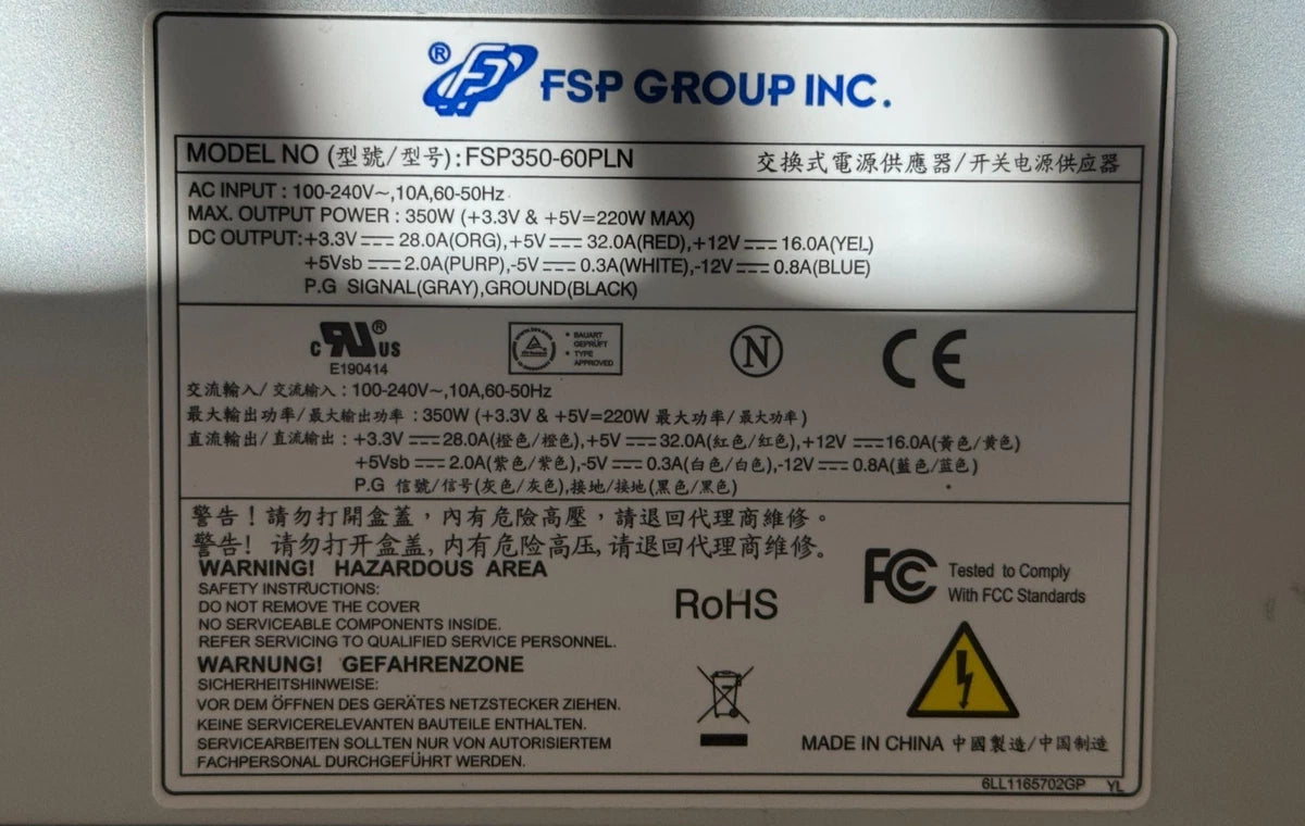 USED FSP FSP350-60PLN Power Supply