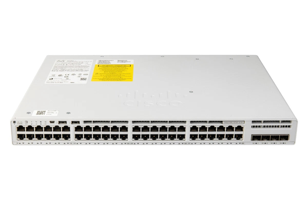 Switch Cisco Catalyst C9200L-48P-4X-E 48x1GbE PoE+ 4x10GbE SFP+ uplink 1xPSU|356732098521