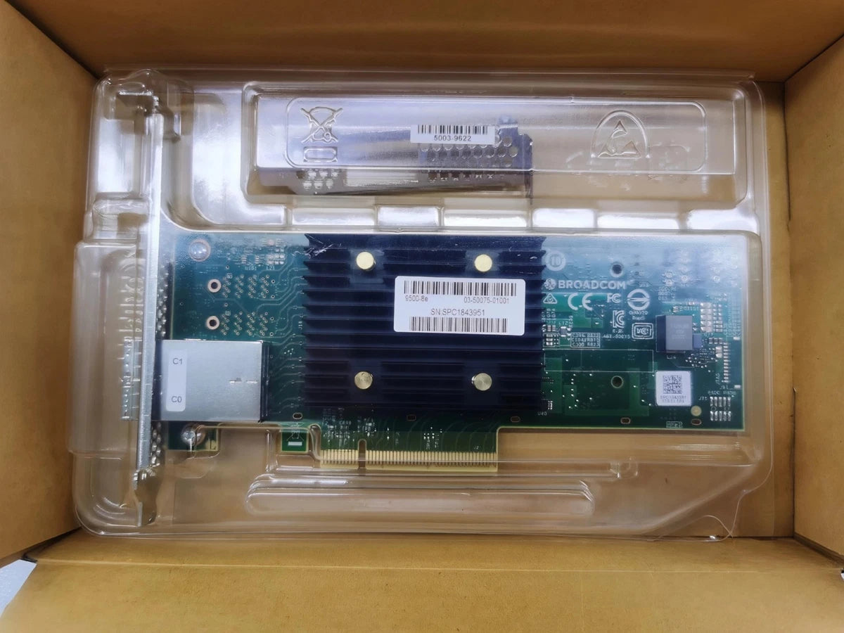 Broadcom HBA 9500-8e Tri-Mode Storage Adapter 05-50075-01 NEW