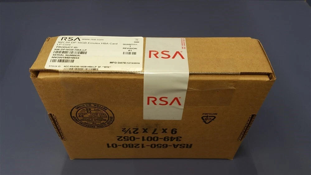 Dell Emulex LPE31002 Dual Port 16Gb SFP+ Low Profile FACTORY SEALED.