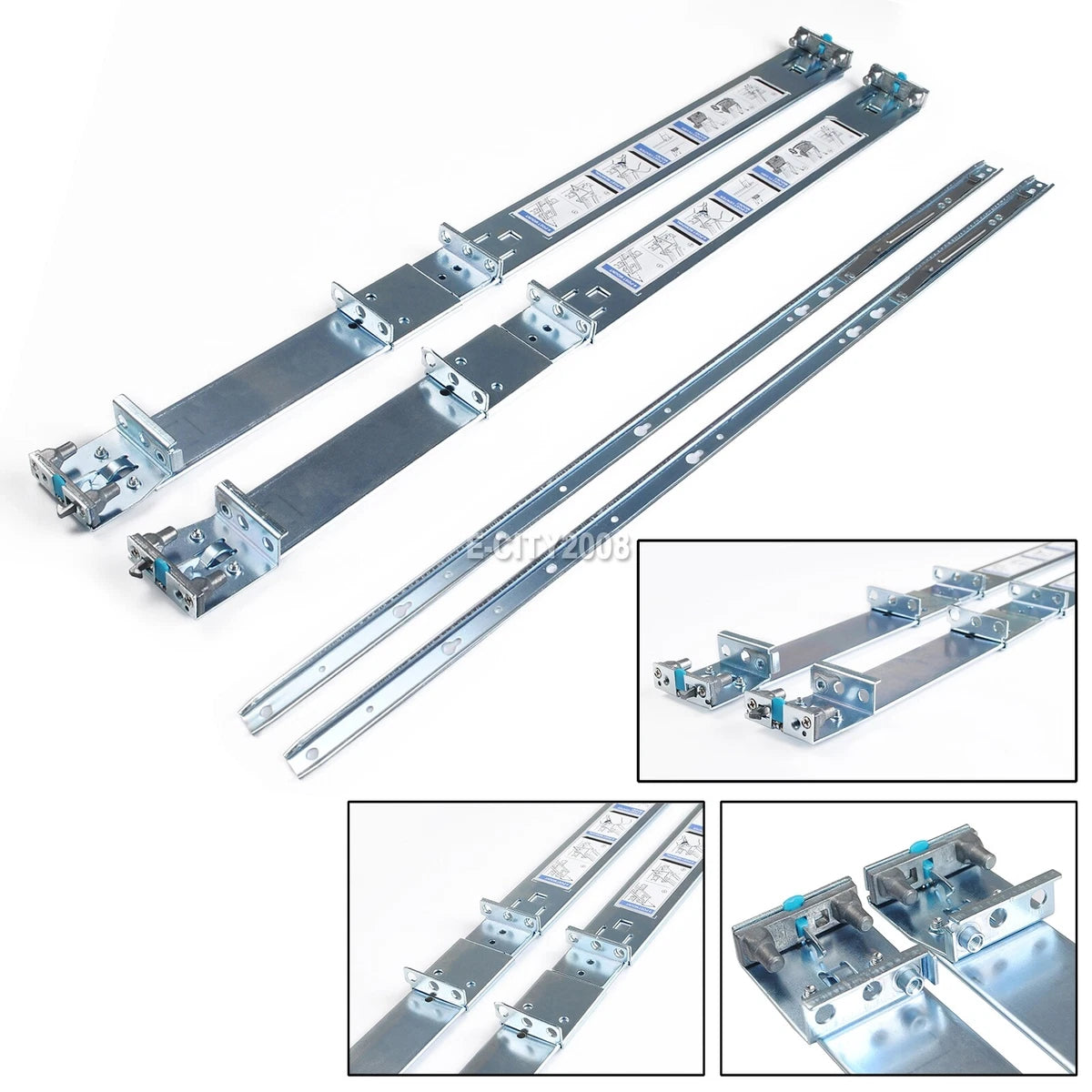 Dell R320 R420 R430 R640 R630 R620 R740 1U Static Ready Rails Rail Kit 053D7M|255748507608